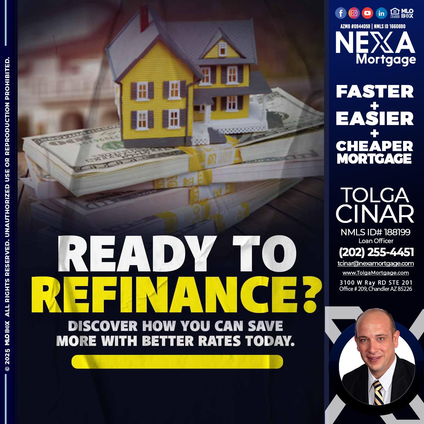 ready to refinance? - Tolga Cinar -Mortgage Loan Originator