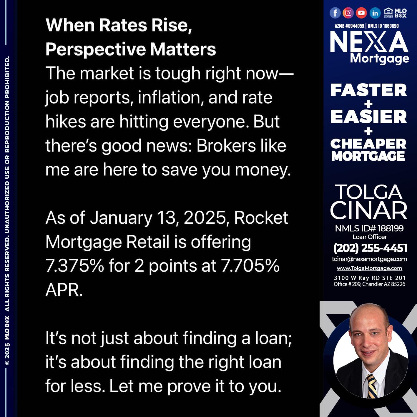 WHEN RATES RISE - Tolga Cinar -Mortgage Loan Originator