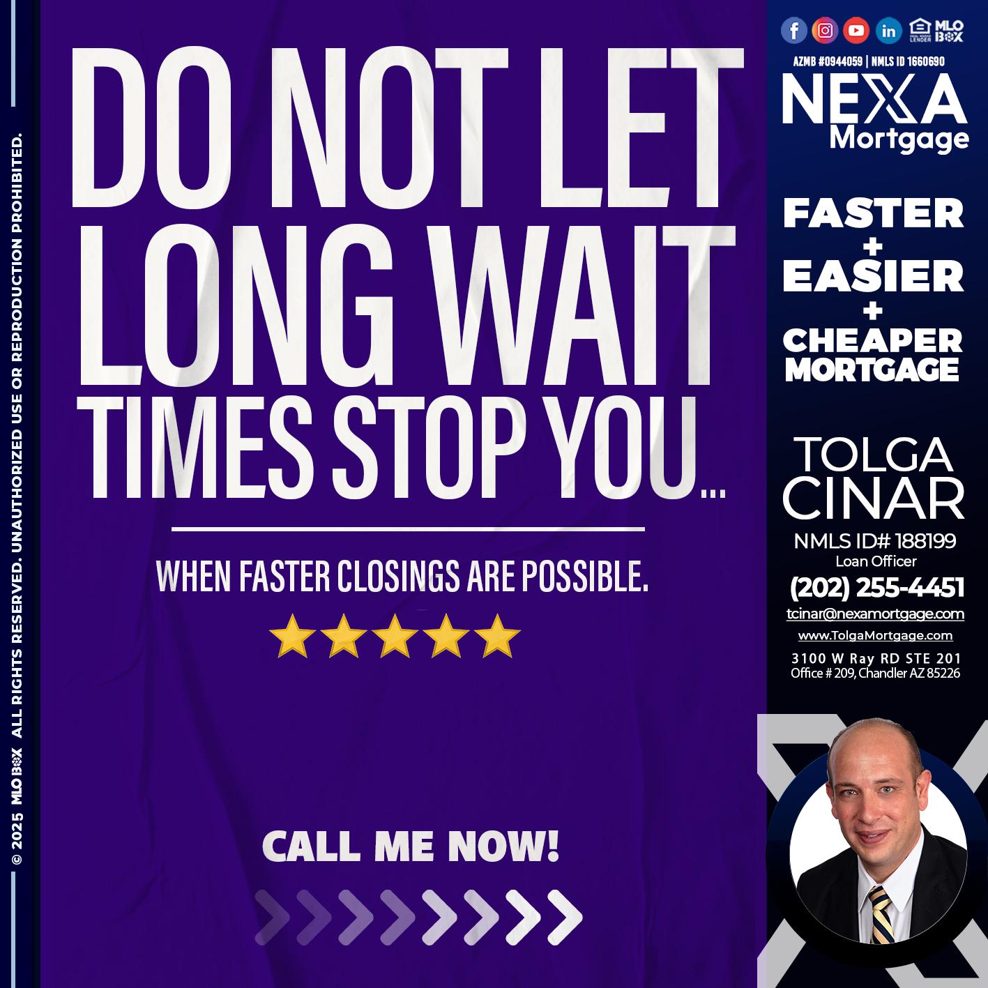 DO NOT LET - Tolga Cinar -Mortgage Loan Originator