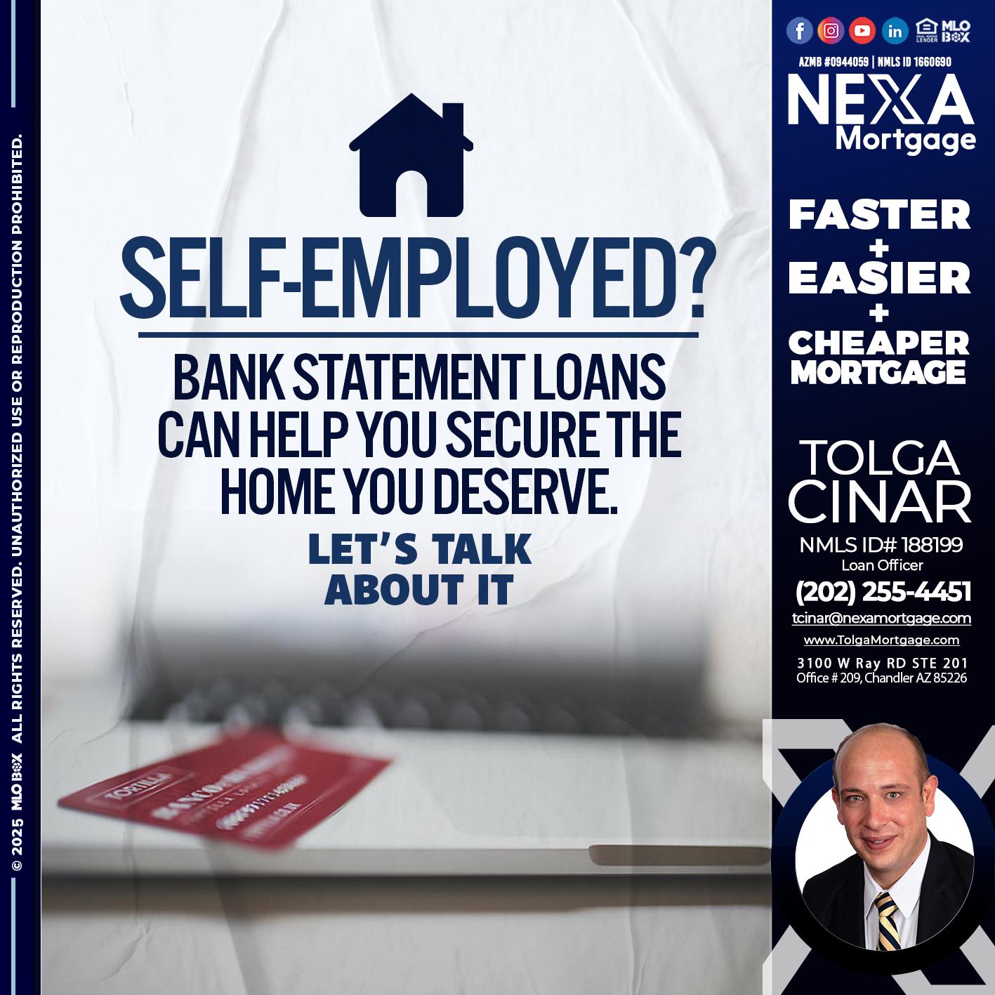 LET´S TALK ABOUT IT - Tolga Cinar -Mortgage Loan Originator