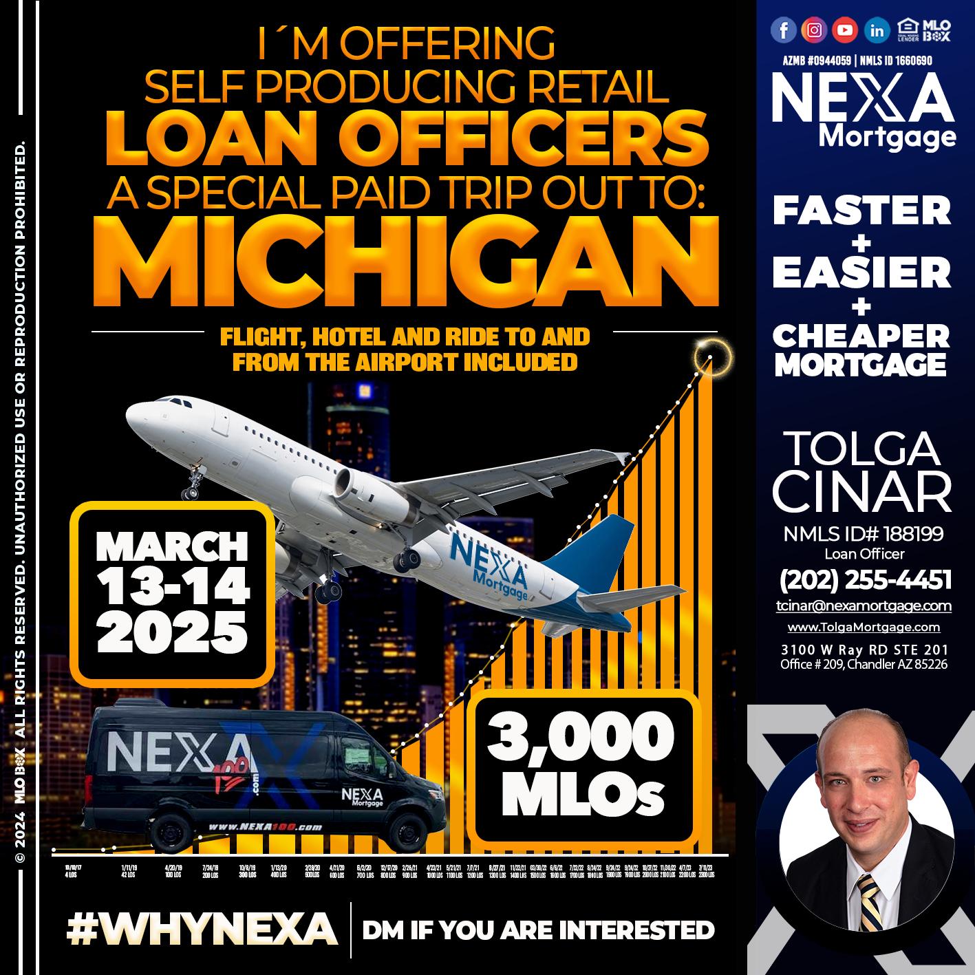 MICHIGAN TRIP - Tolga Cinar -Mortgage Loan Originator