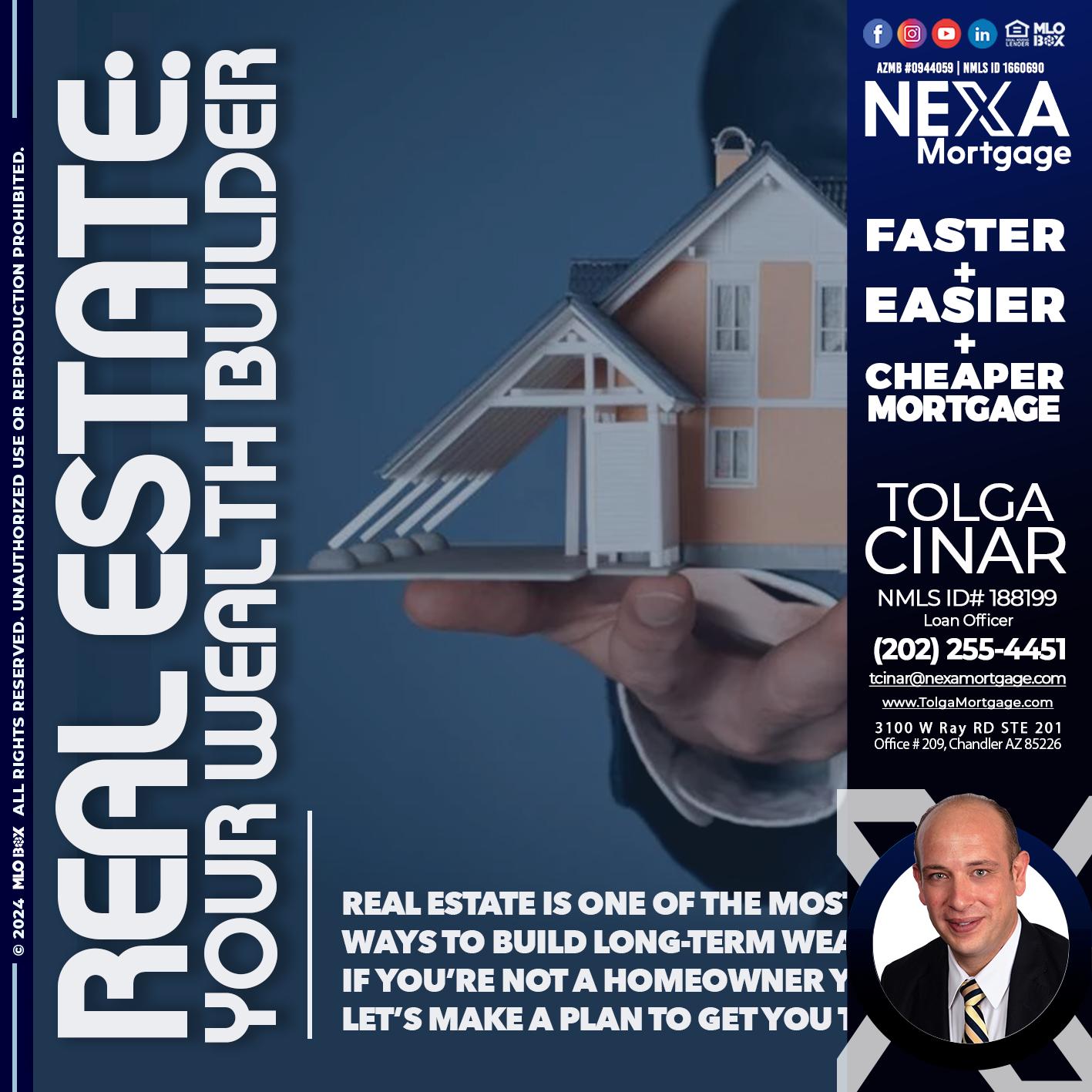 REAL ESTATE - Tolga Cinar -Mortgage Loan Originator