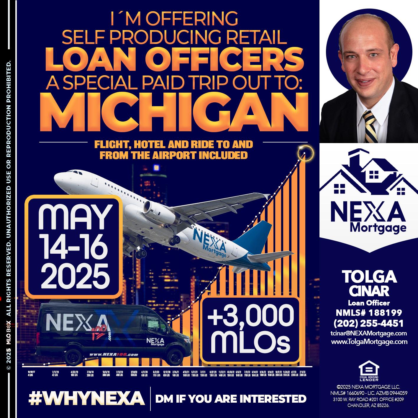 MICHIGAN TRIP - Tolga Cinar -Mortgage Loan Originator