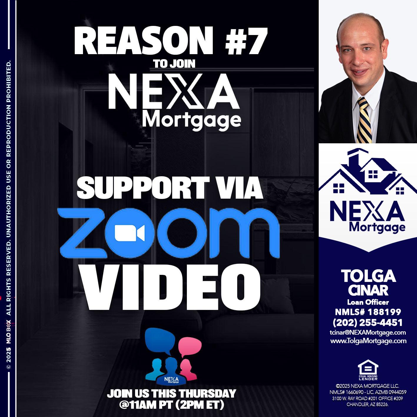 REASON 7 - Tolga Cinar -Mortgage Loan Originator