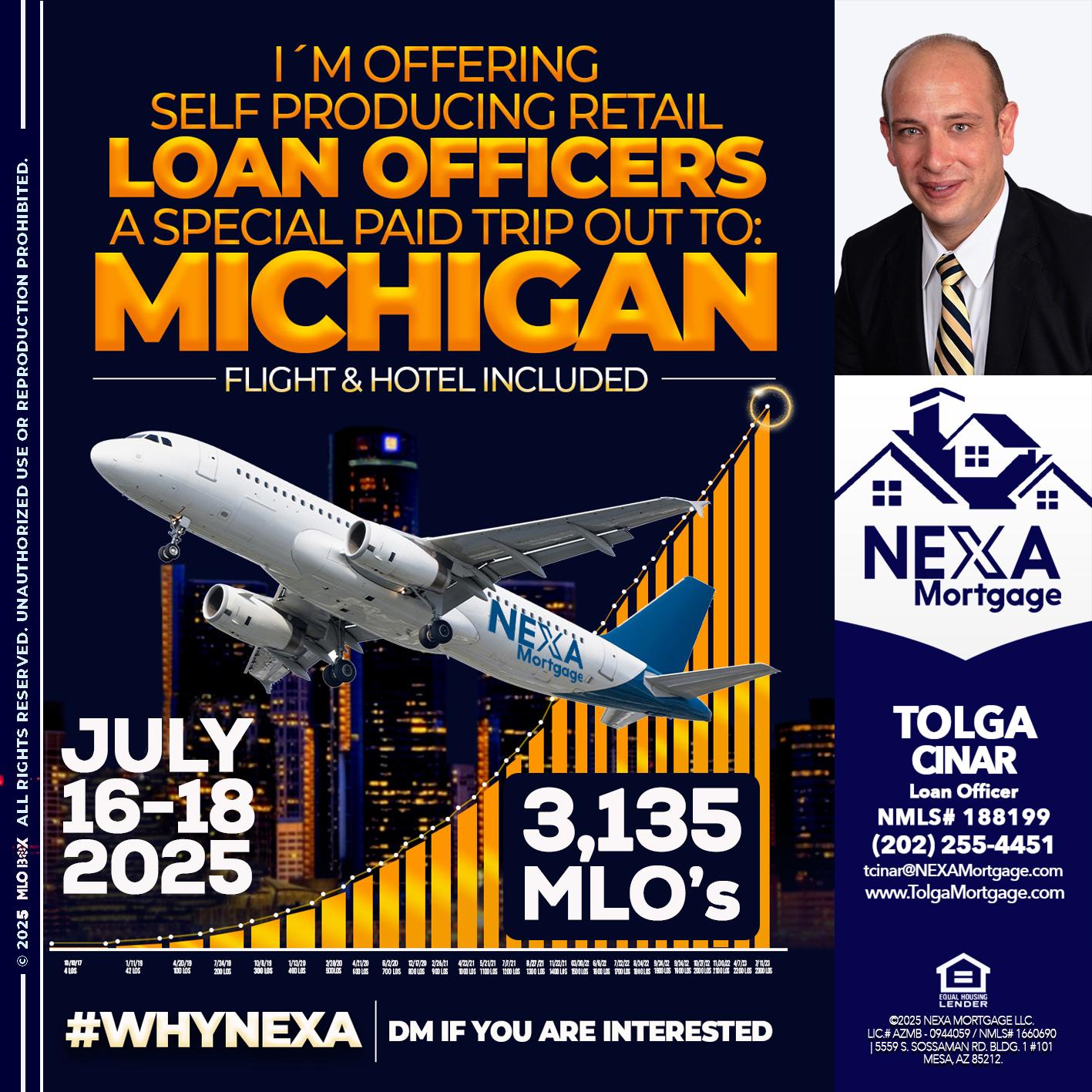 MICHIGAN TRIP - Tolga Cinar -Mortgage Loan Originator