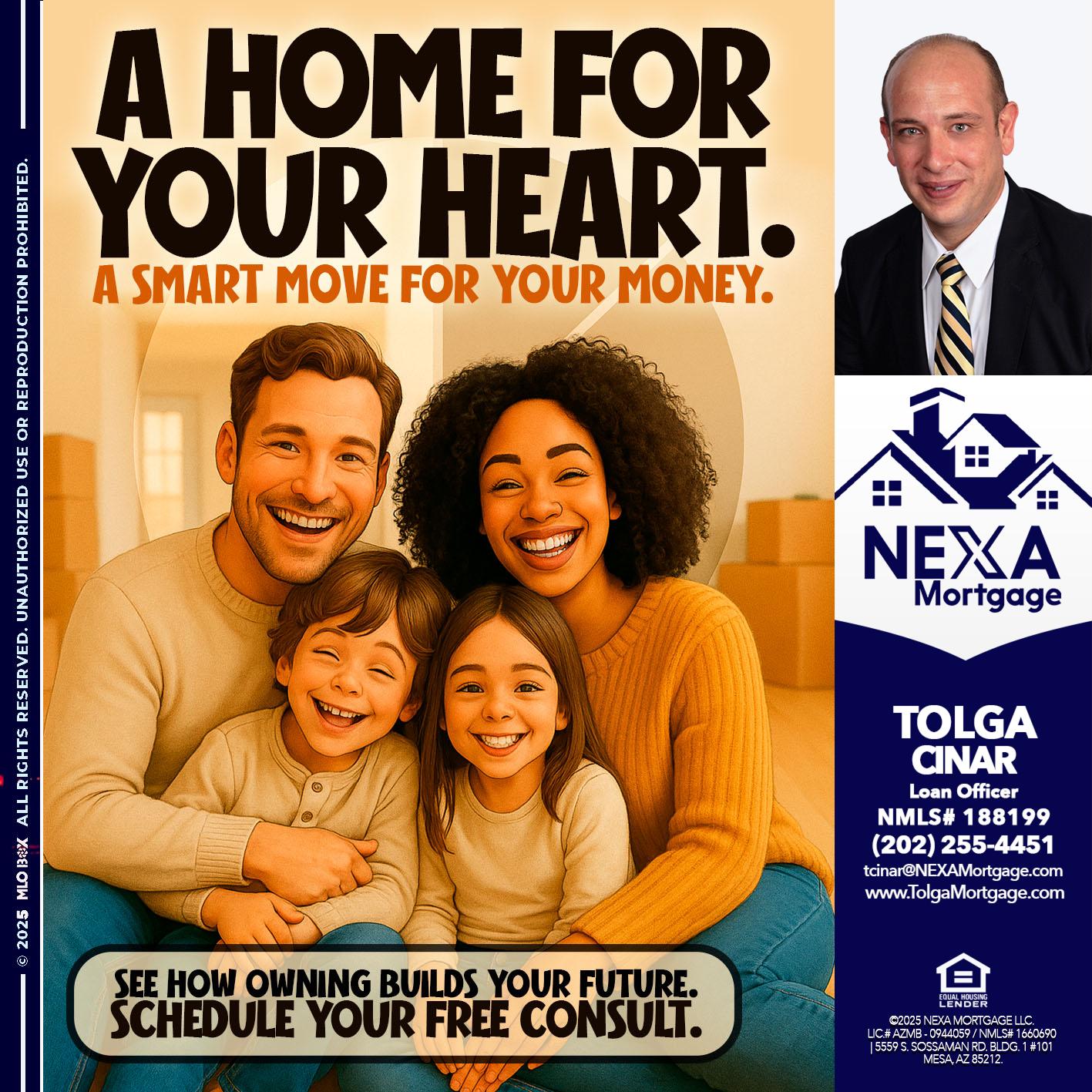 A HOME FOR - Tolga Cinar -Mortgage Loan Originator