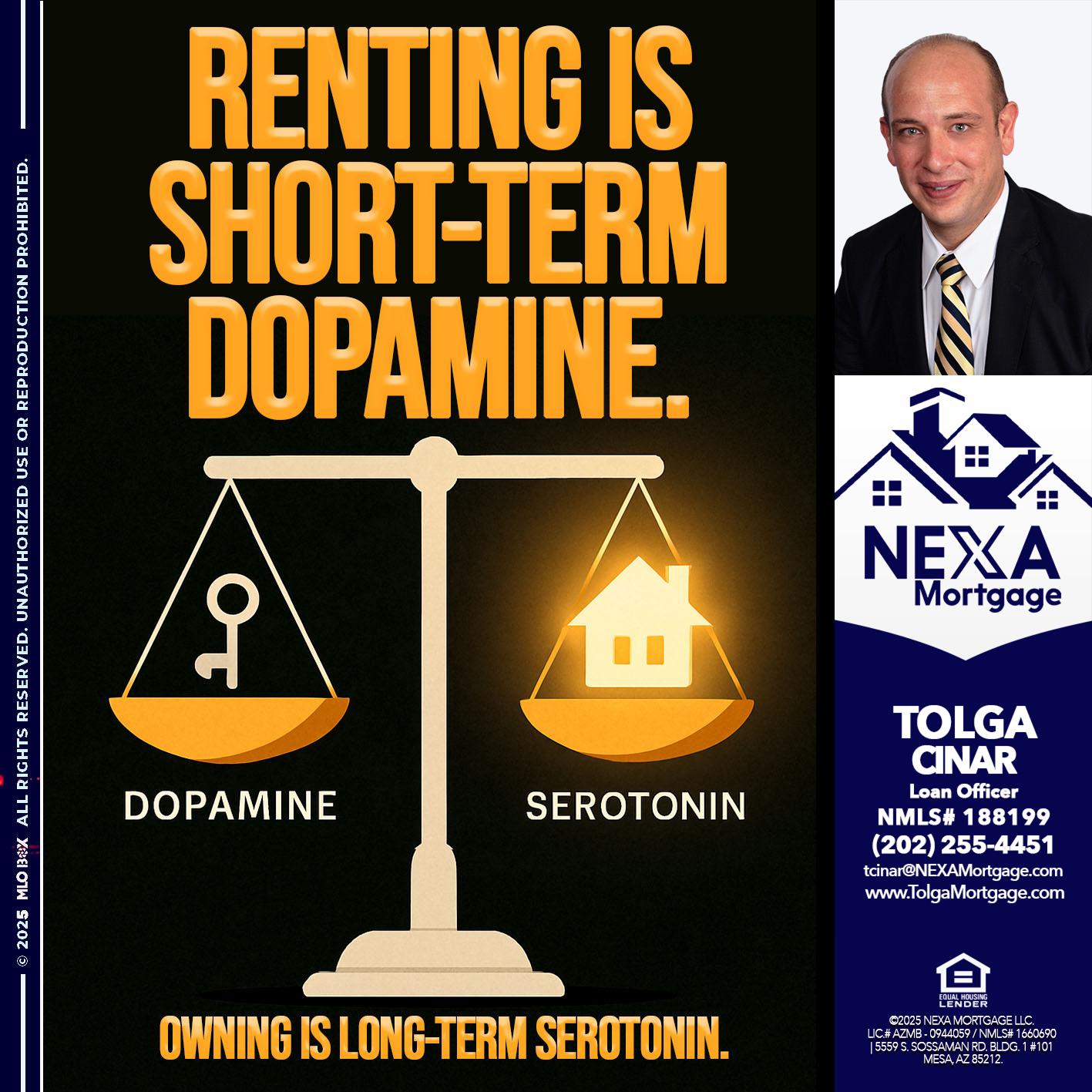 RENTING IS SHORT TERM - Tolga Cinar -Mortgage Loan Originator