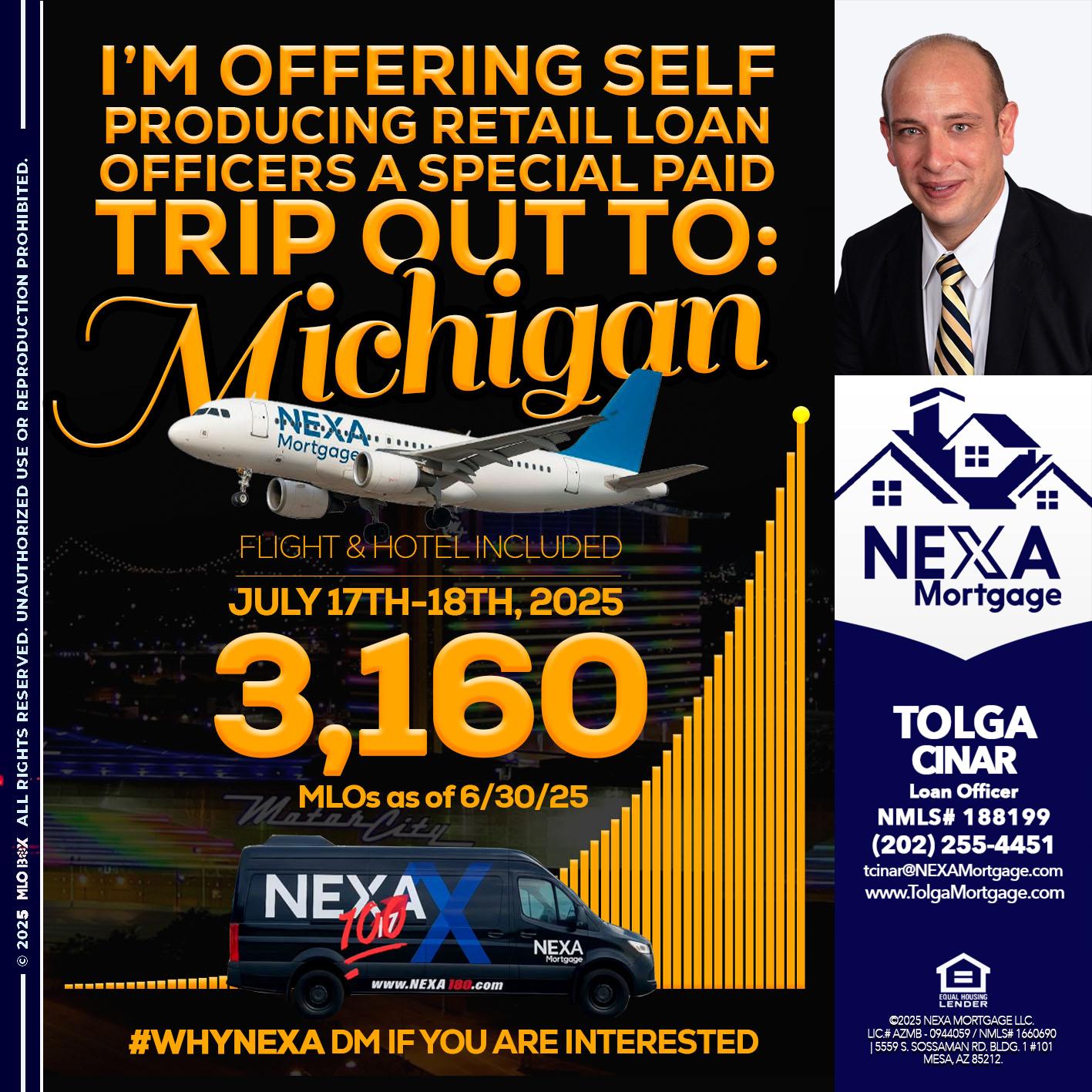 MICHIGAN TRIP - Tolga Cinar -Mortgage Loan Originator