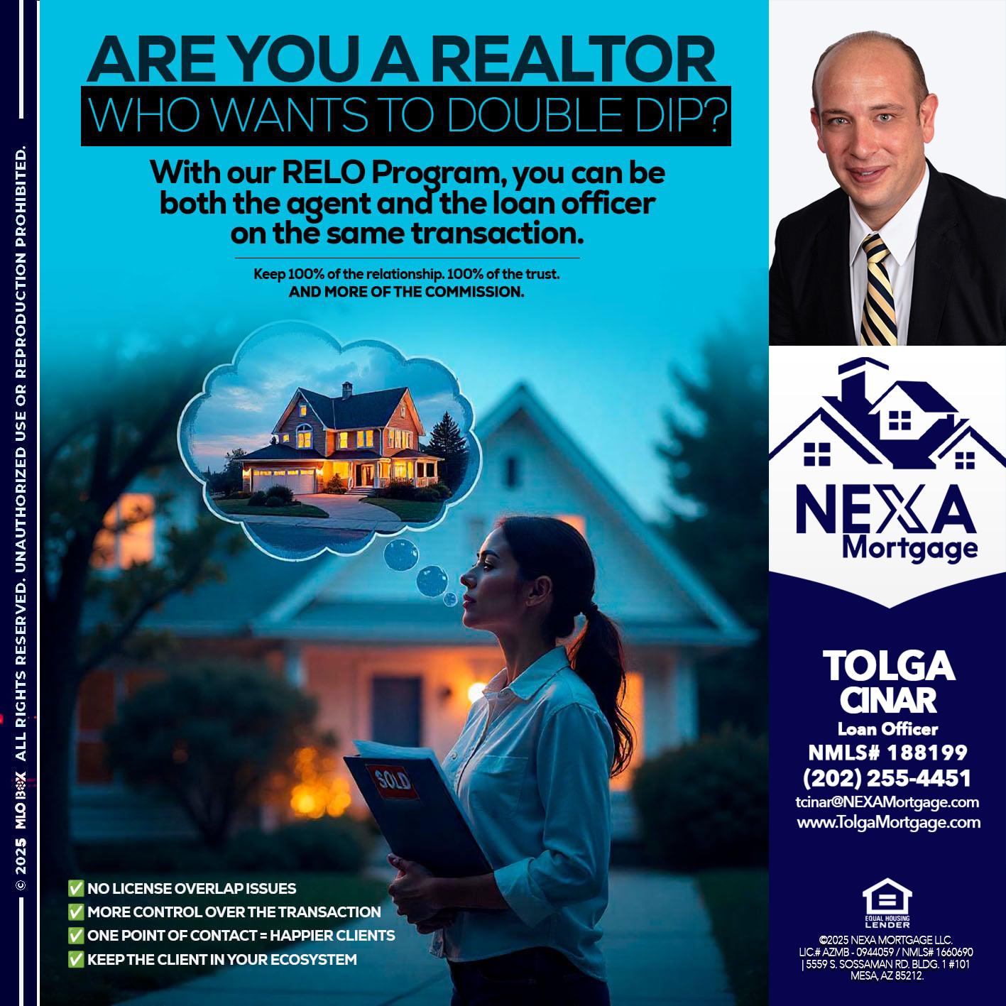 Are you a Realtor? - Tolga Cinar -Mortgage Loan Originator