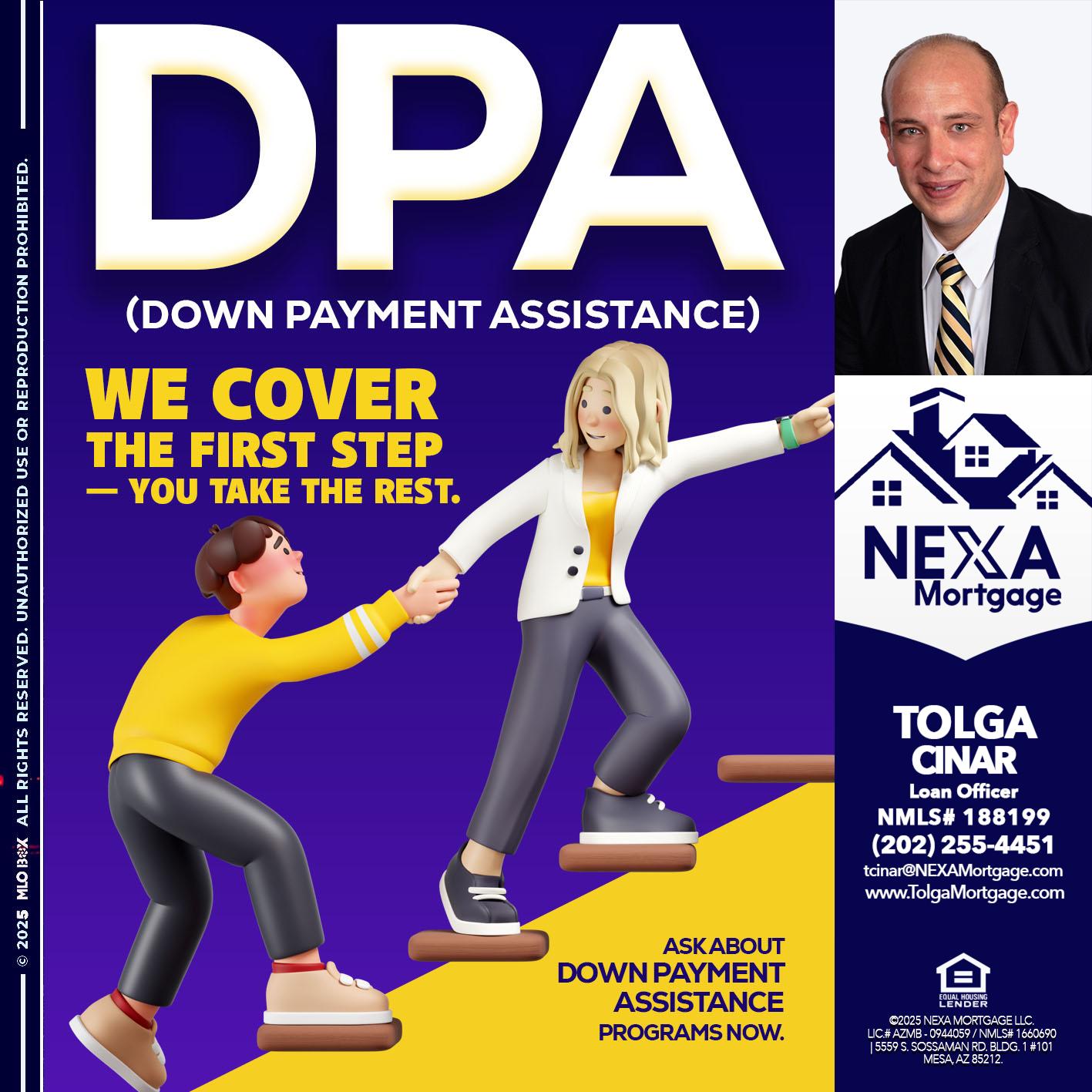 DPA LOANS - Tolga Cinar -Mortgage Loan Originator
