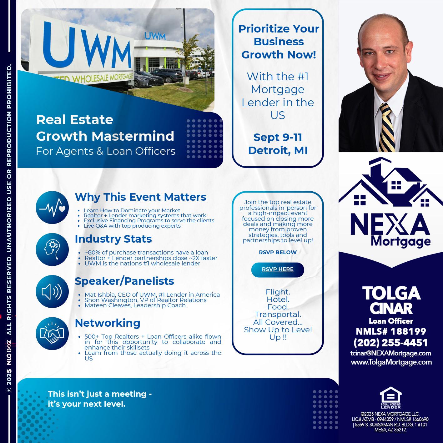 DETROIT TRIP - Tolga Cinar -Mortgage Loan Originator