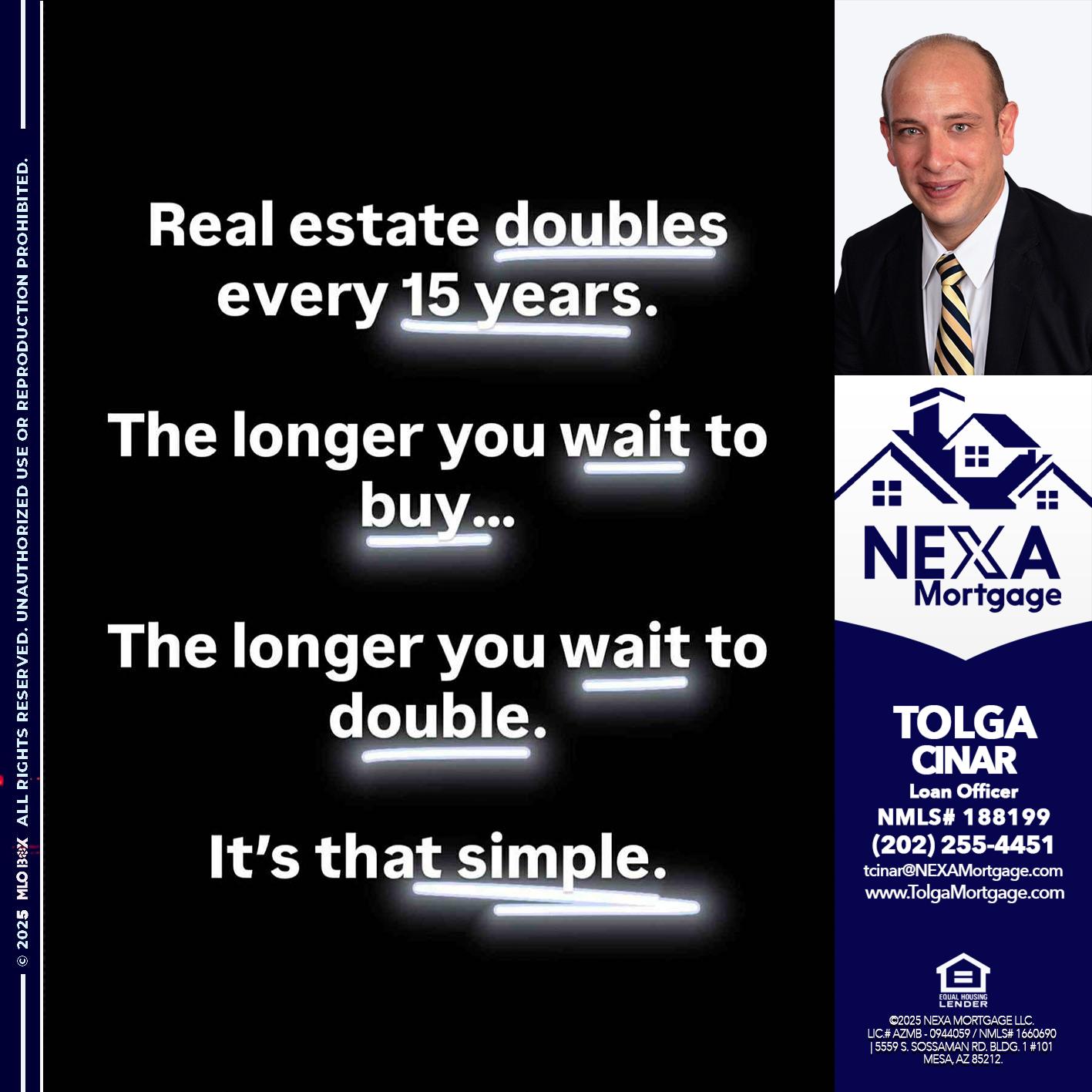 REAL ESTATE - Tolga Cinar -Mortgage Loan Originator