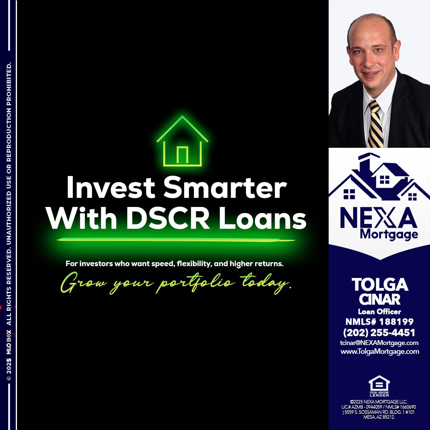 invest smarter - Tolga Cinar -Mortgage Loan Originator