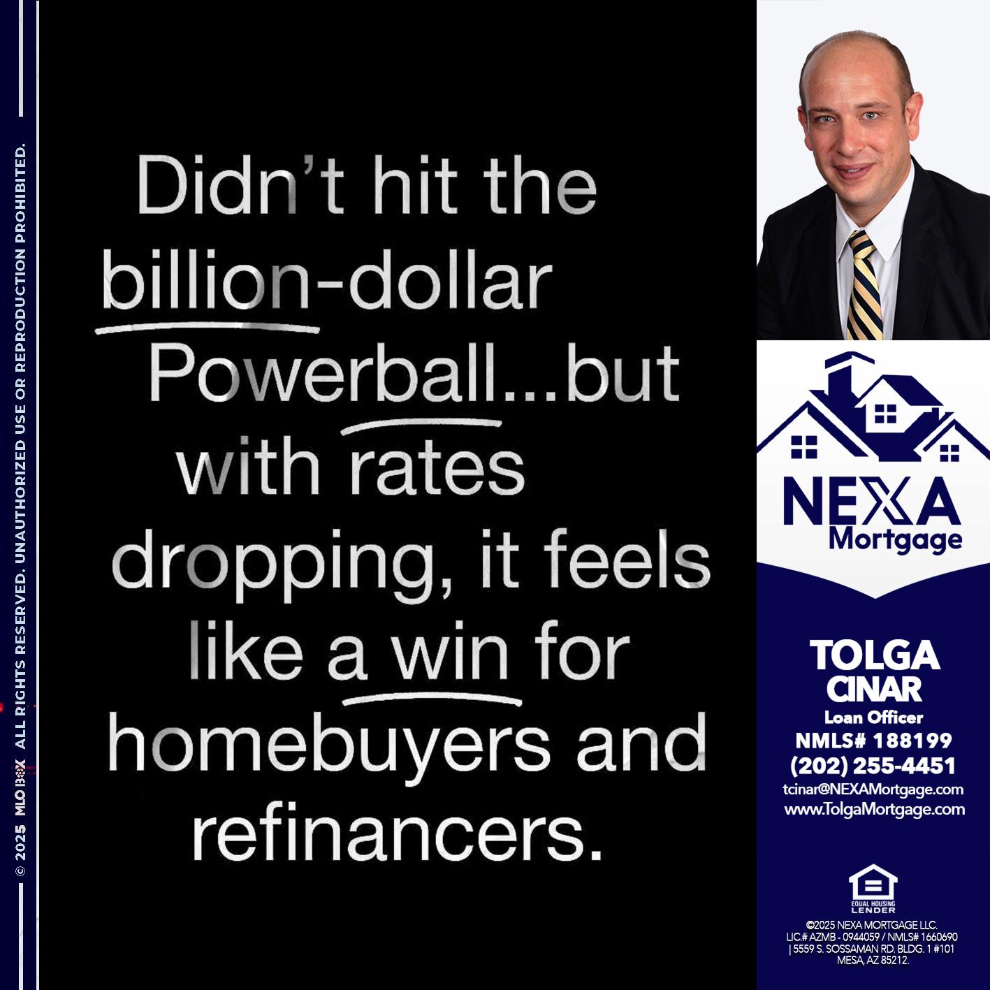 DIDNT HIT - Tolga Cinar -Mortgage Loan Originator
