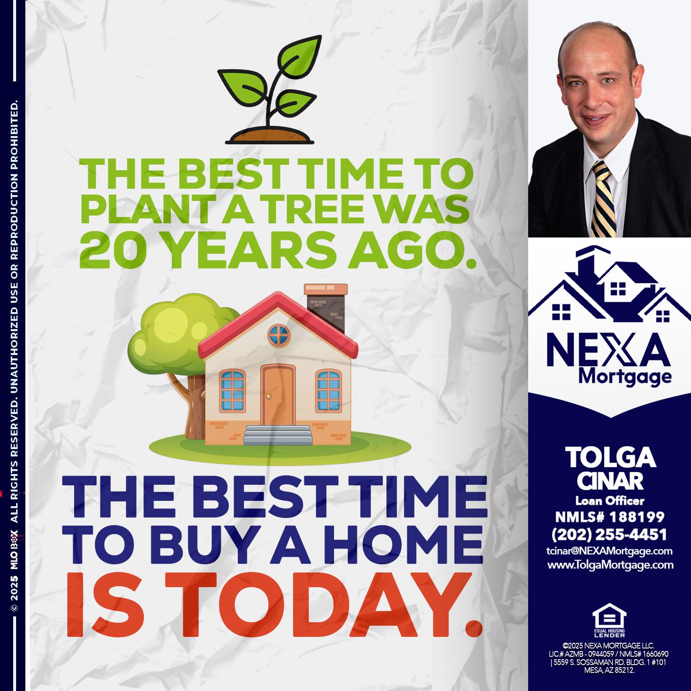 BEST TIME TO - Tolga Cinar -Mortgage Loan Originator