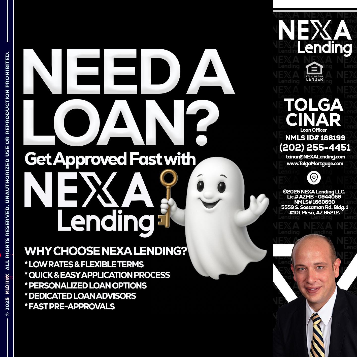 NEED A LOAN? - Tolga Cinar -Mortgage Loan Originator