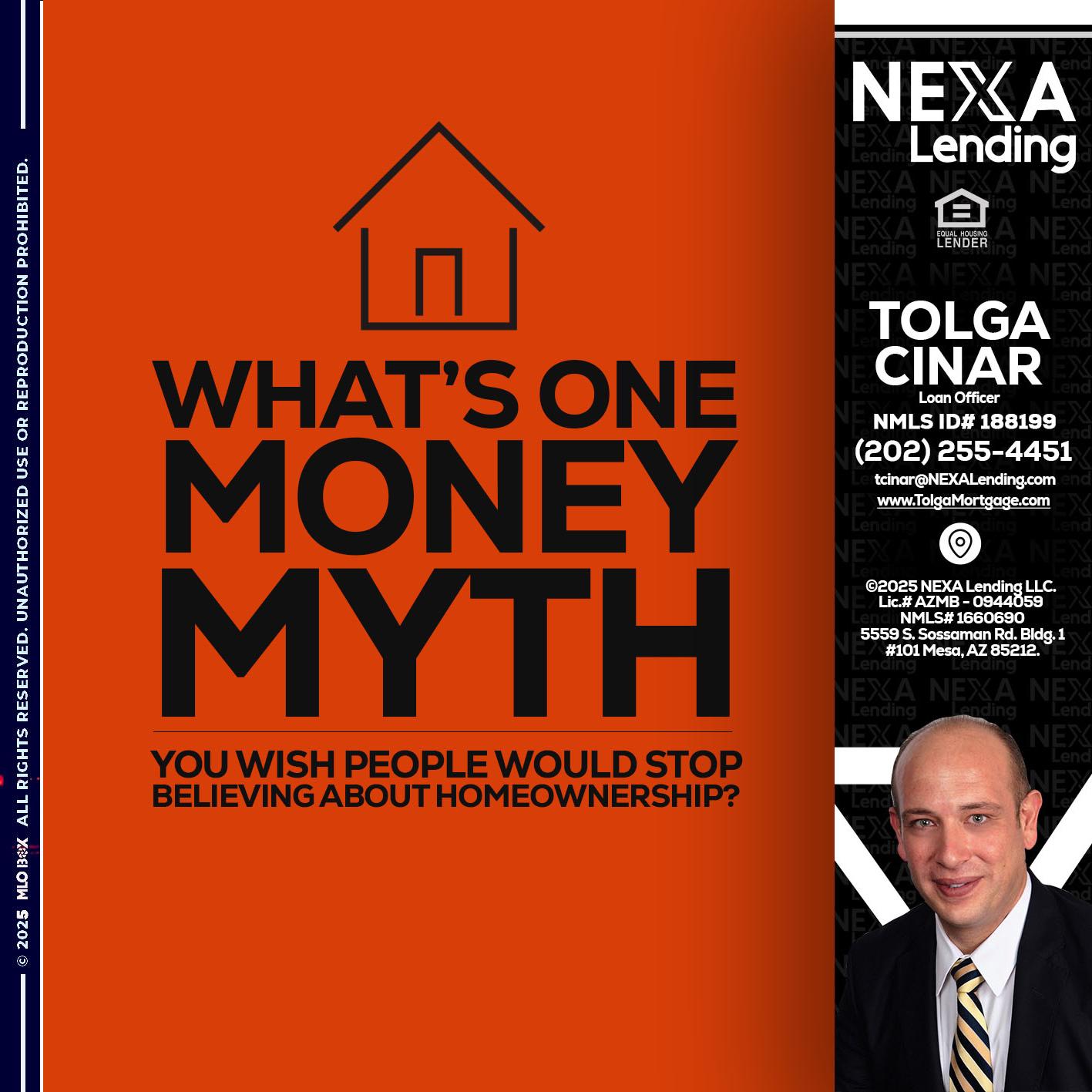 WHATS ONE - Tolga Cinar -Mortgage Loan Originator