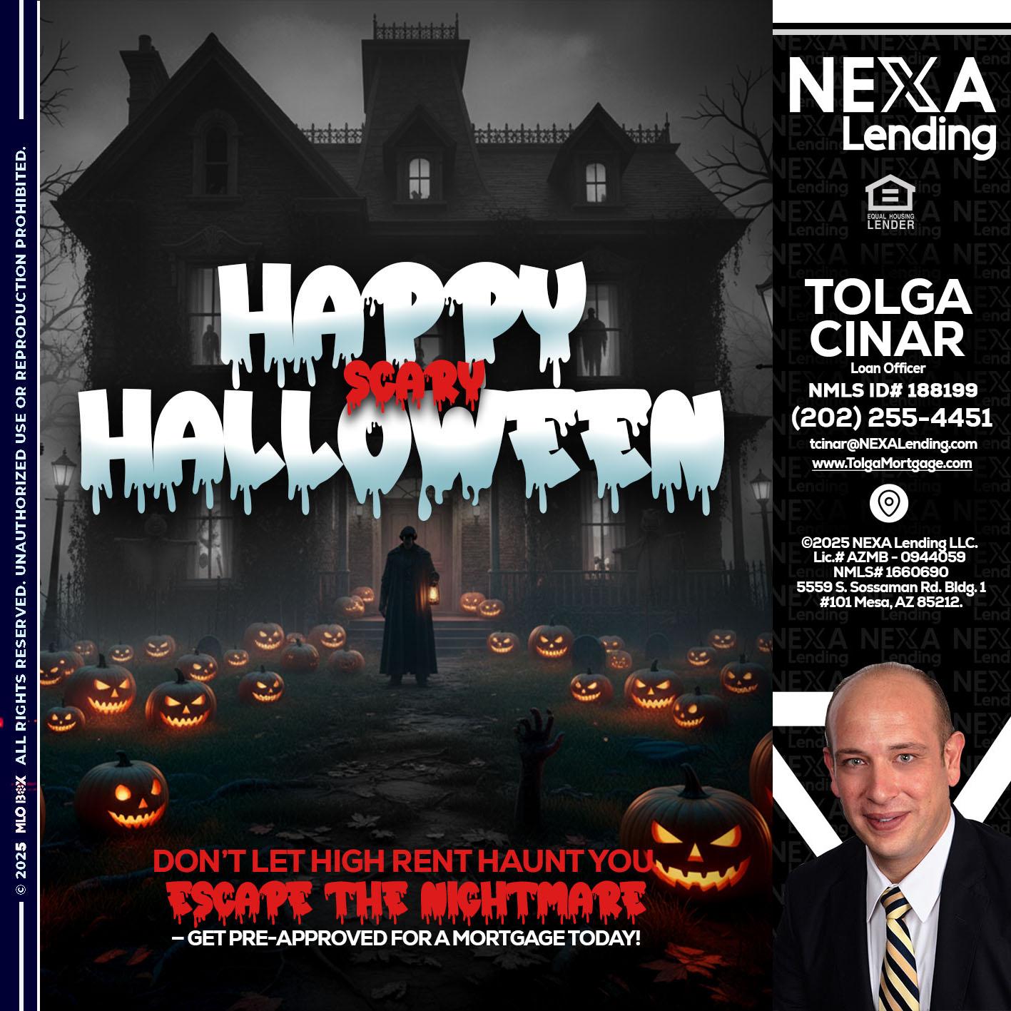HAPPY HALLOWEEN - Tolga Cinar -Mortgage Loan Originator