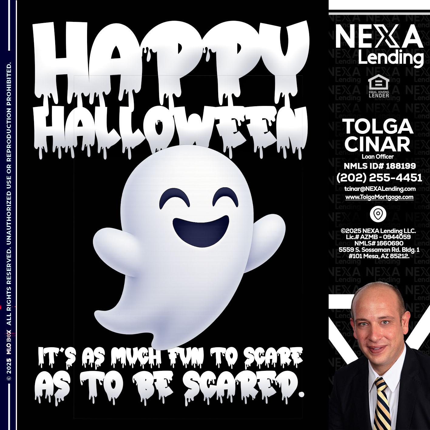HAPPY HALLOWEEN - Tolga Cinar -Mortgage Loan Originator
