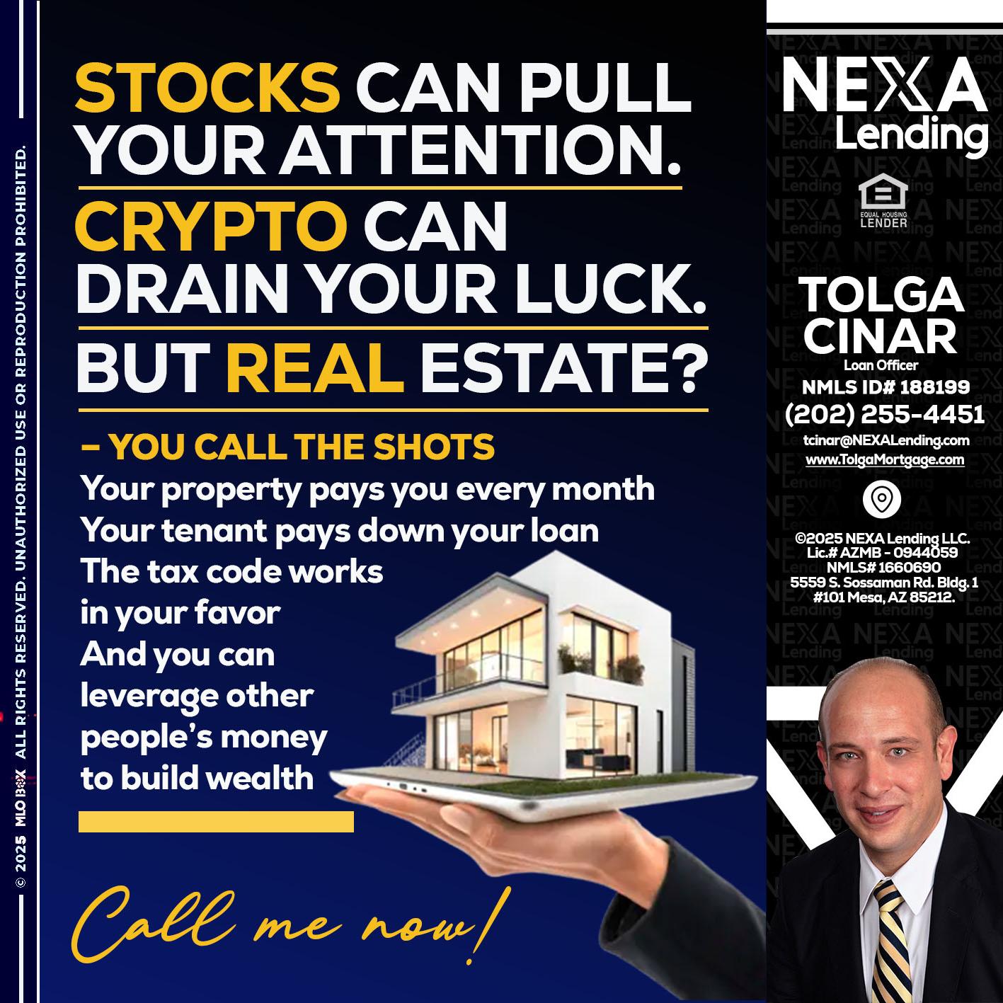 STOCK YOUR - Tolga Cinar -Mortgage Loan Originator
