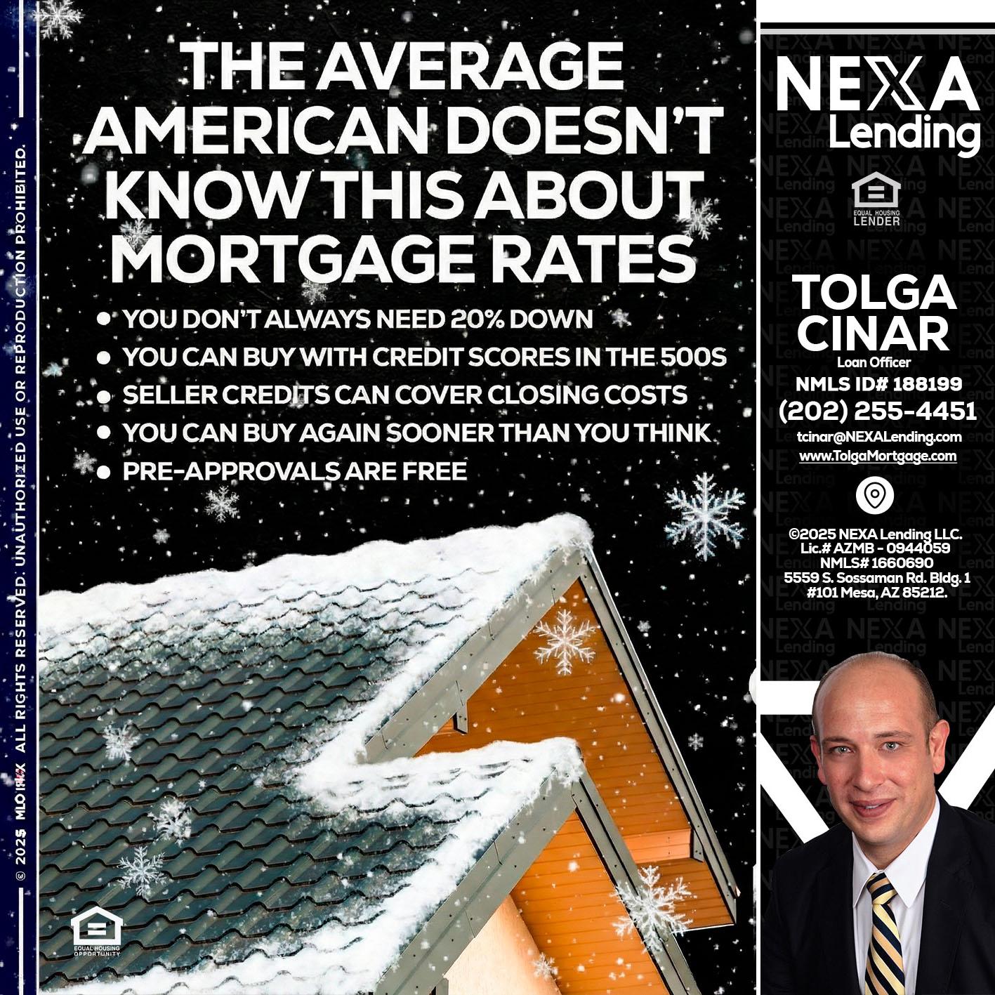 THE AVERAGE - Tolga Cinar -Mortgage Loan Originator