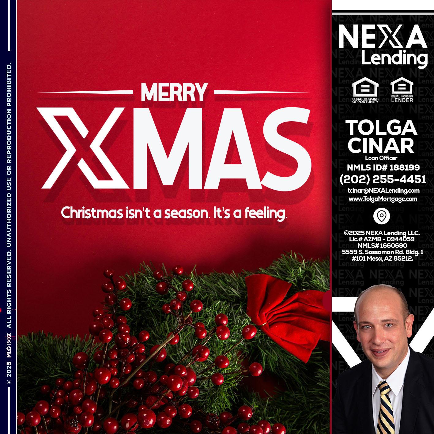 merry xmas - Tolga Cinar -Mortgage Loan Originator