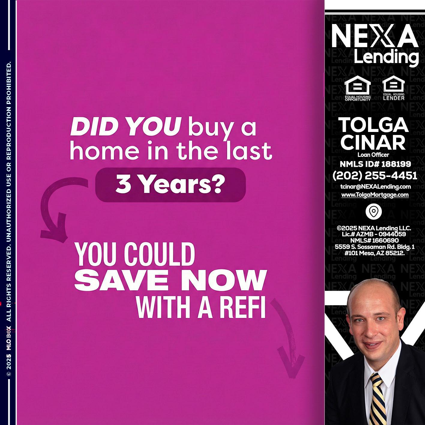 did you - Tolga Cinar -Mortgage Loan Originator