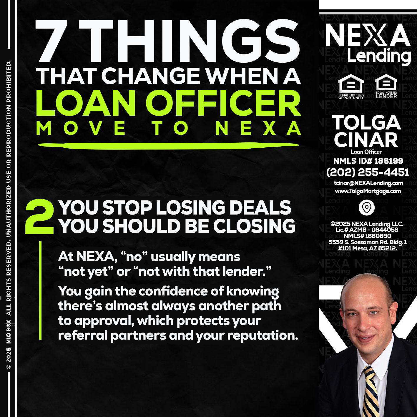 7 THINGS (2) - Tolga Cinar -Mortgage Loan Originator