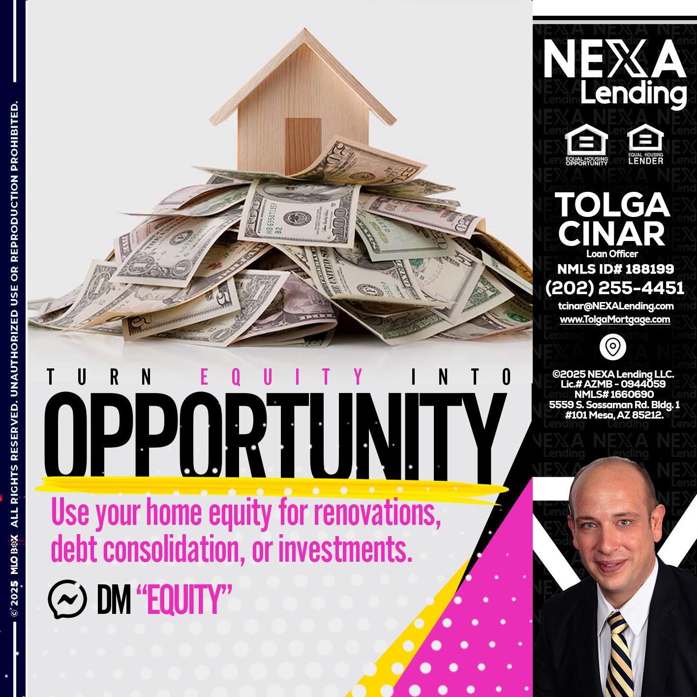 opportunity - Tolga Cinar -Mortgage Loan Originator