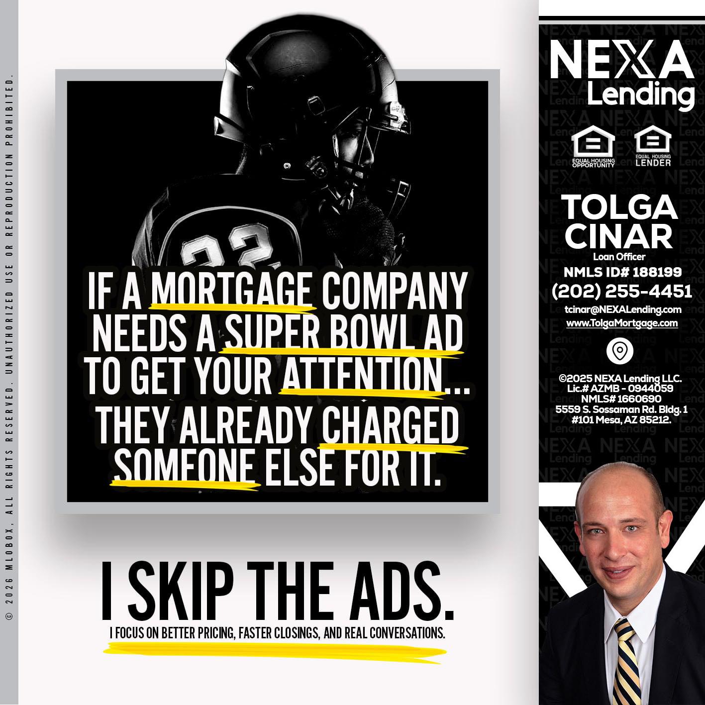 if a mortgage ad - Tolga Cinar -Mortgage Loan Originator