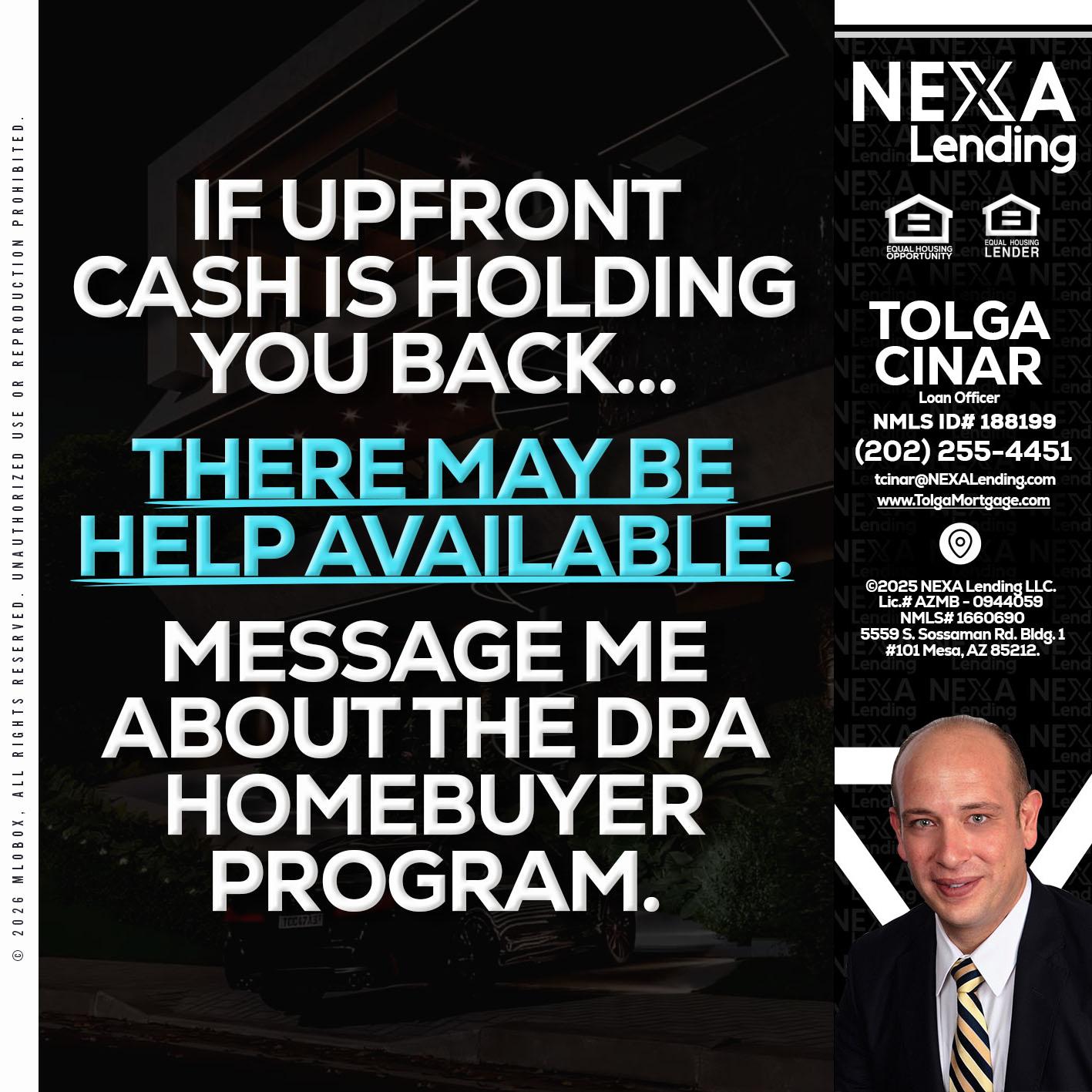 IF UPFRONT - Tolga Cinar -Mortgage Loan Originator