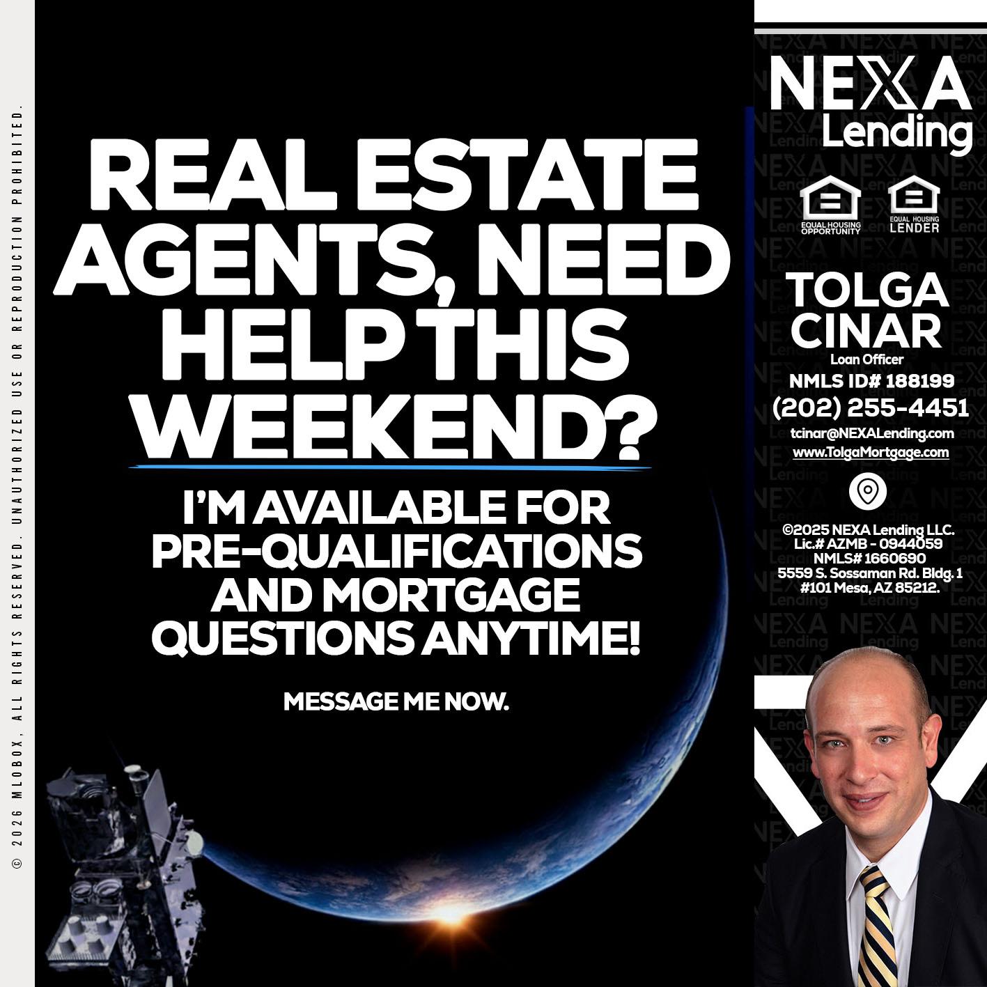 REAL ESTATE AGENTS - Tolga Cinar -Mortgage Loan Originator