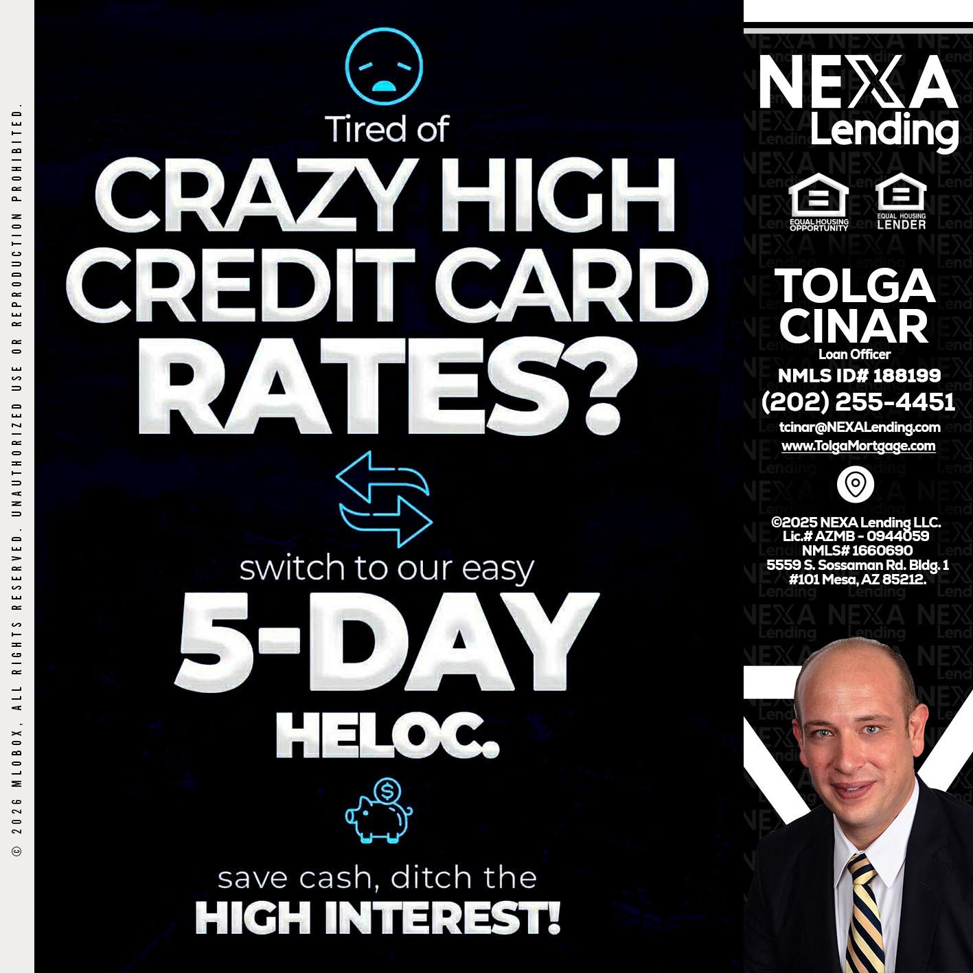 CRAZY HIGH - Tolga Cinar -Mortgage Loan Originator