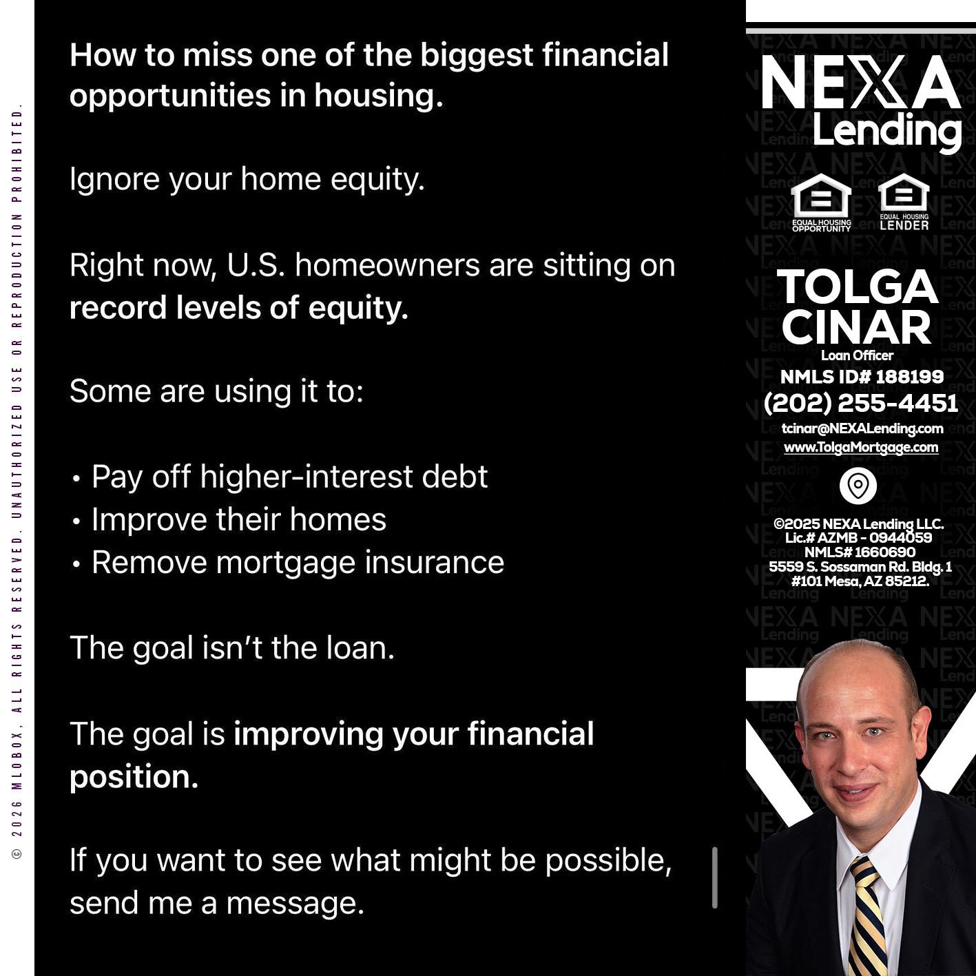 how to miss - Tolga Cinar -Mortgage Loan Originator