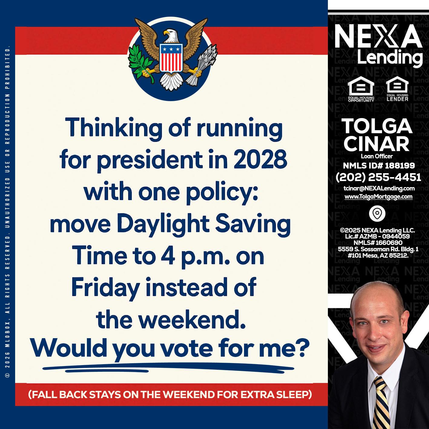 THINKING OF RUNING - Tolga Cinar -Mortgage Loan Originator