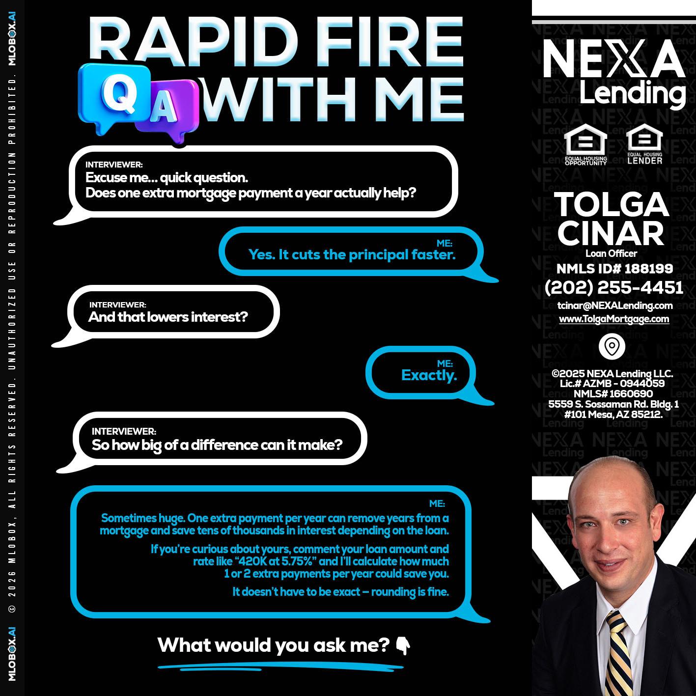 RAPID Q&A - Tolga Cinar -Mortgage Loan Originator