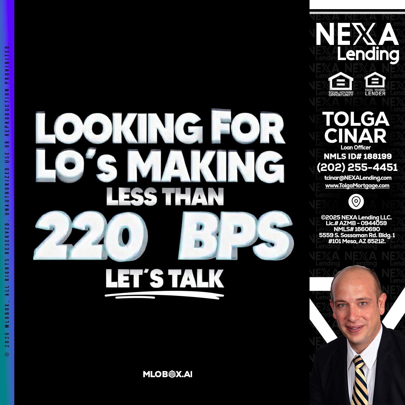 LOOKING FOR - Tolga Cinar -Mortgage Loan Originator