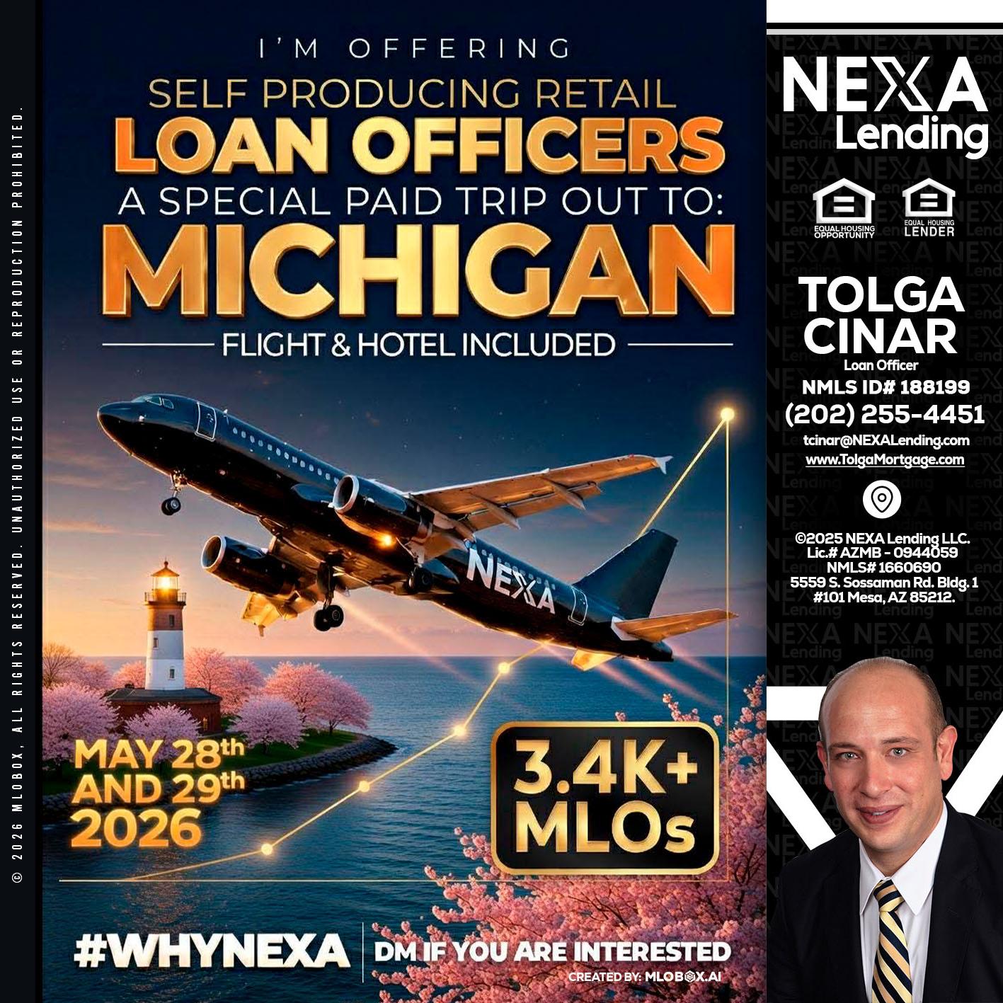 MICHIGAN TRIP - Tolga Cinar -Mortgage Loan Originator