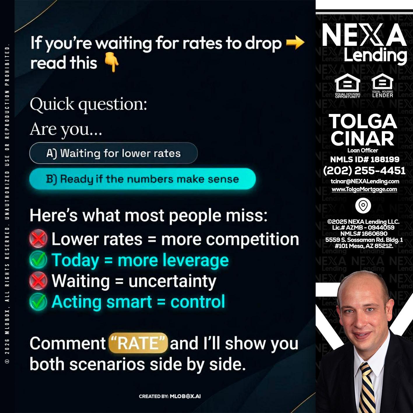 IF YOU ARE - Tolga Cinar -Mortgage Loan Originator