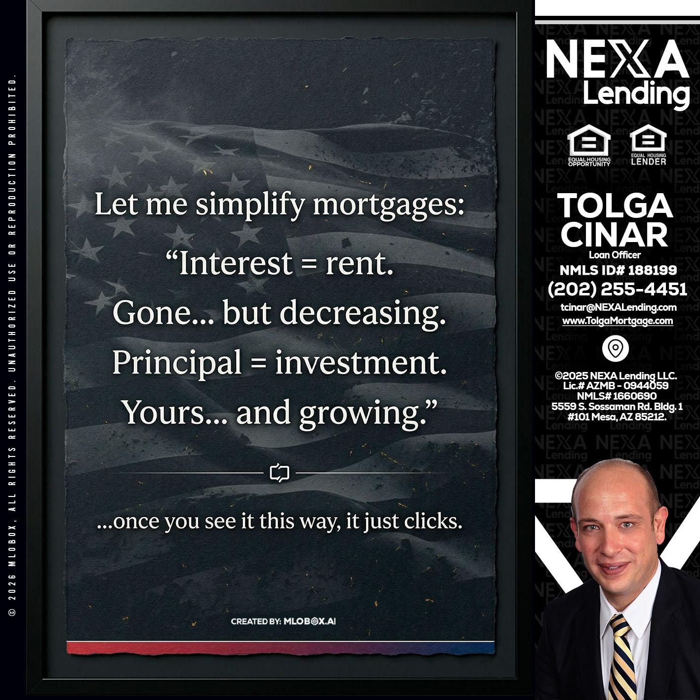 LET ME SIMPLIFY - Tolga Cinar -Mortgage Loan Originator