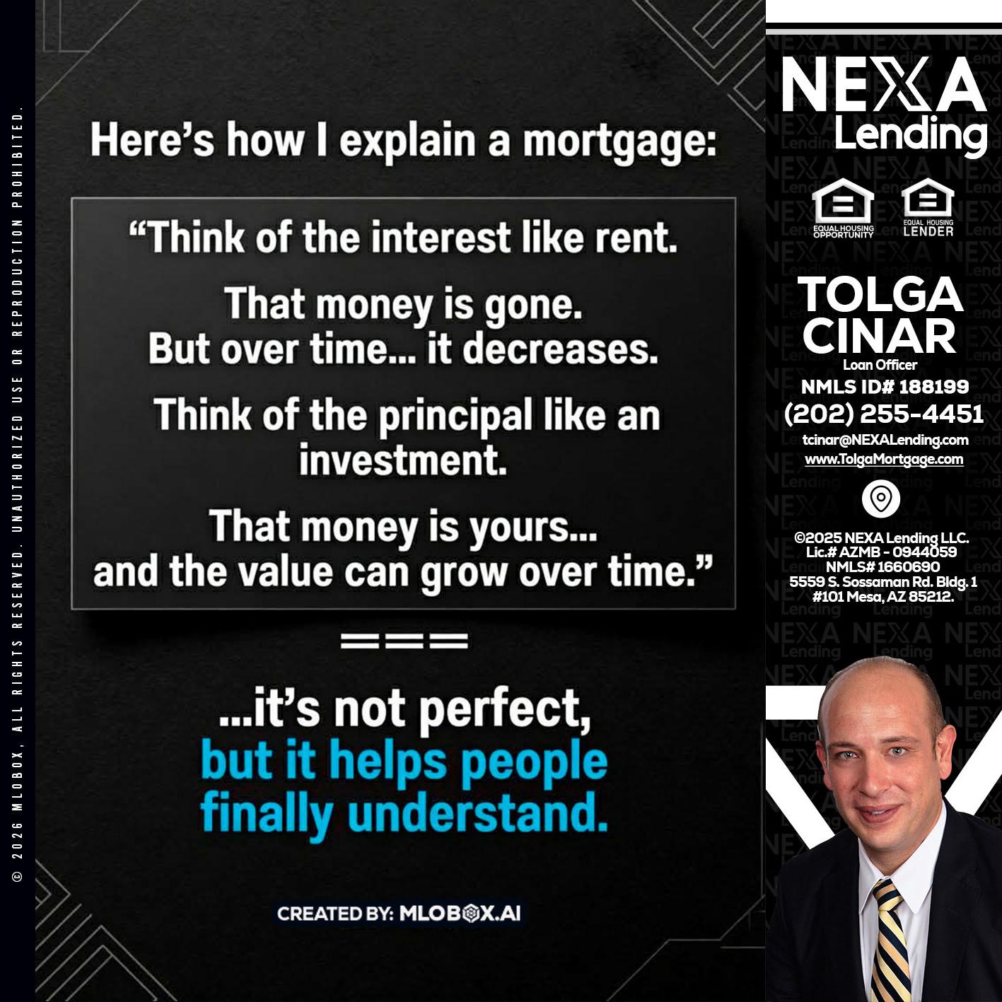 HERES NOW - Tolga Cinar -Mortgage Loan Originator