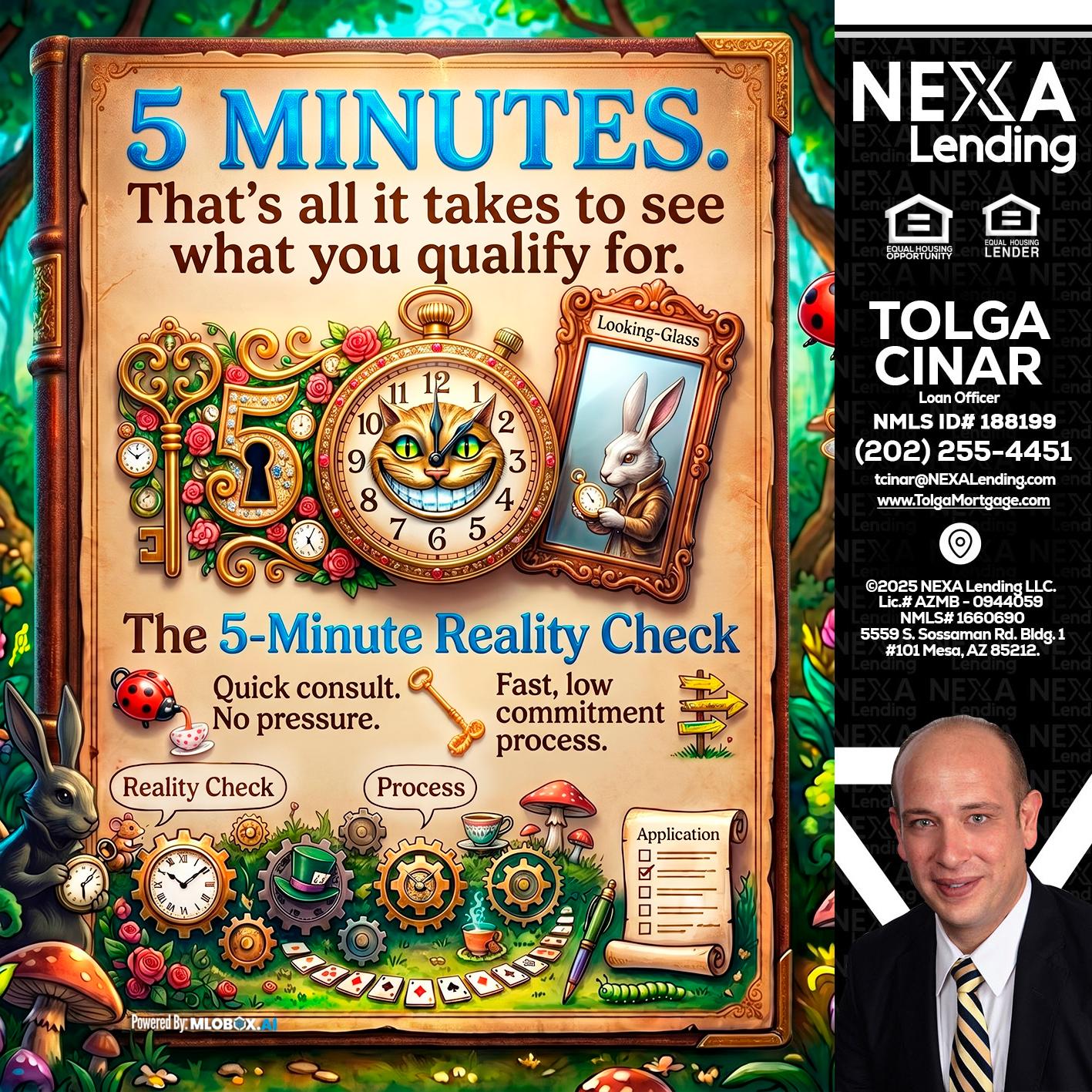 Reality Check! - Tolga Cinar -Mortgage Loan Originator