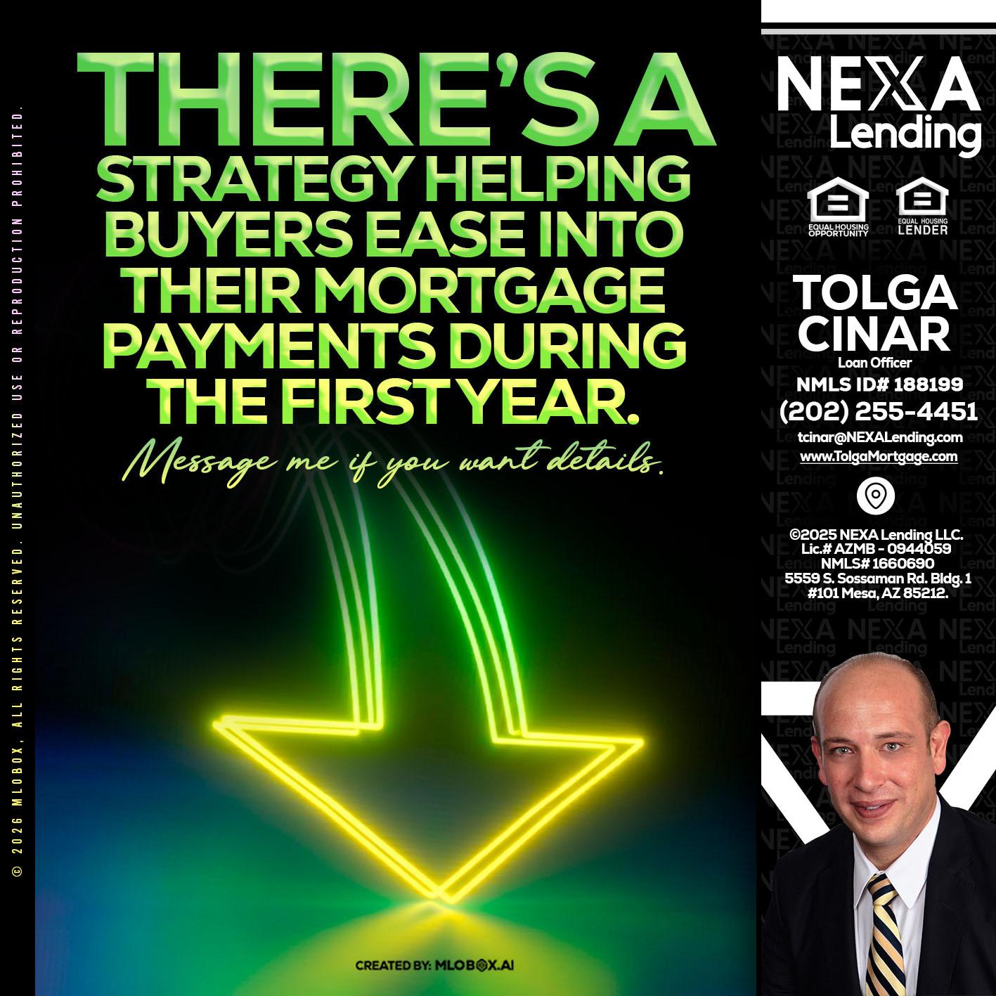 THERES A STATEGY - Tolga Cinar -Mortgage Loan Originator