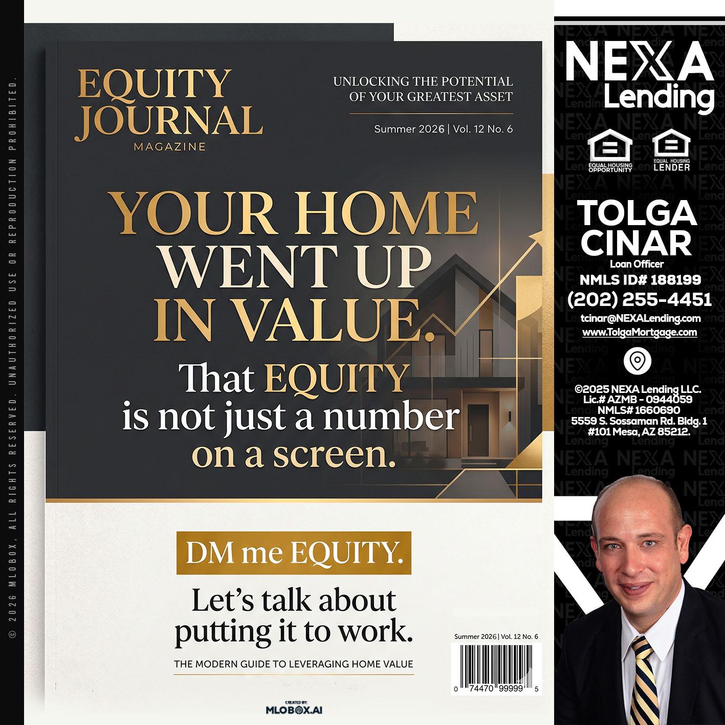 YOUR HOME - Tolga Cinar -Mortgage Loan Originator