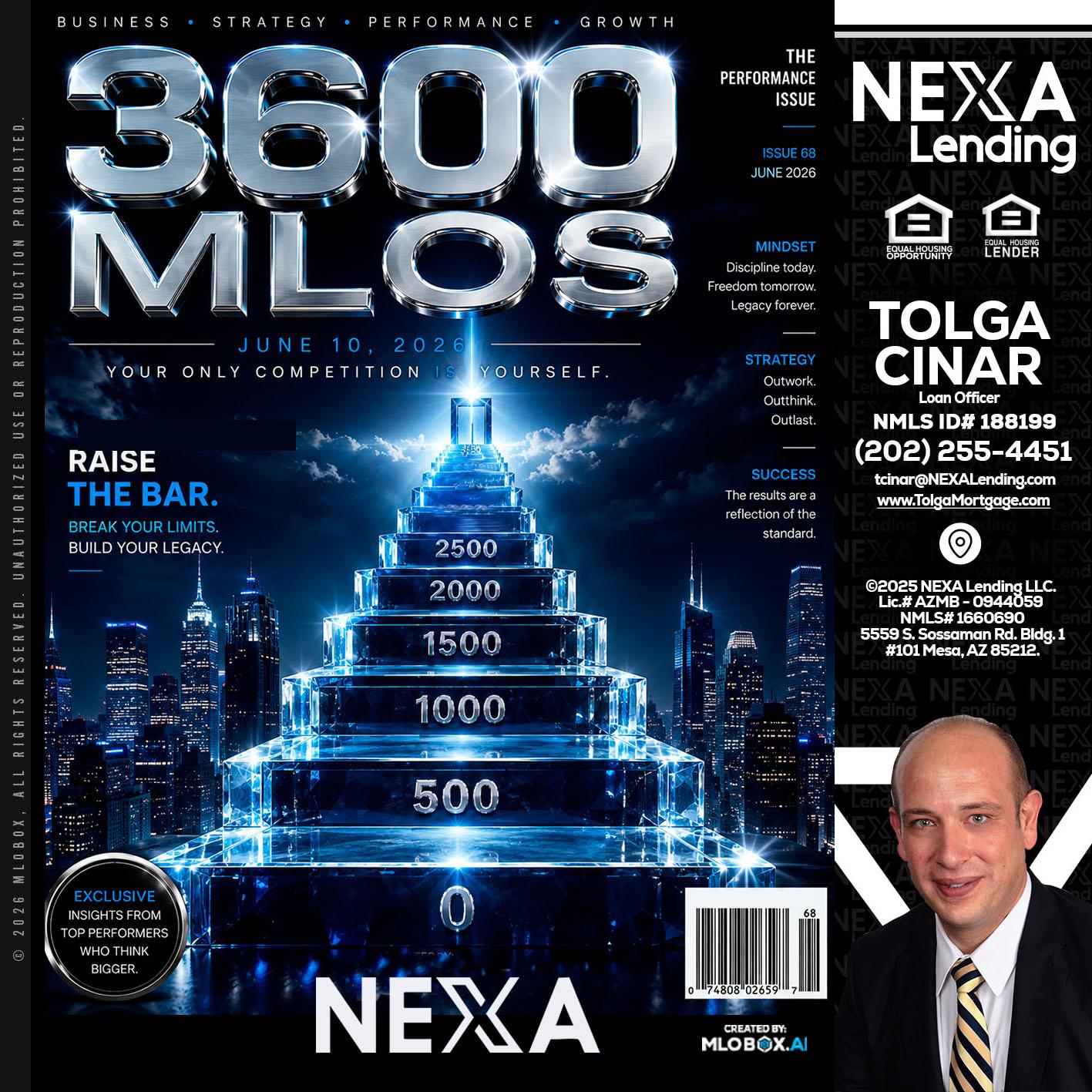3600 MLOs - Tolga Cinar -Mortgage Loan Originator