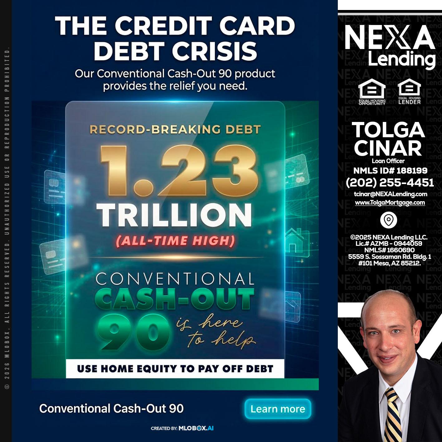 THE CREDIT CARD - Tolga Cinar -Mortgage Loan Originator