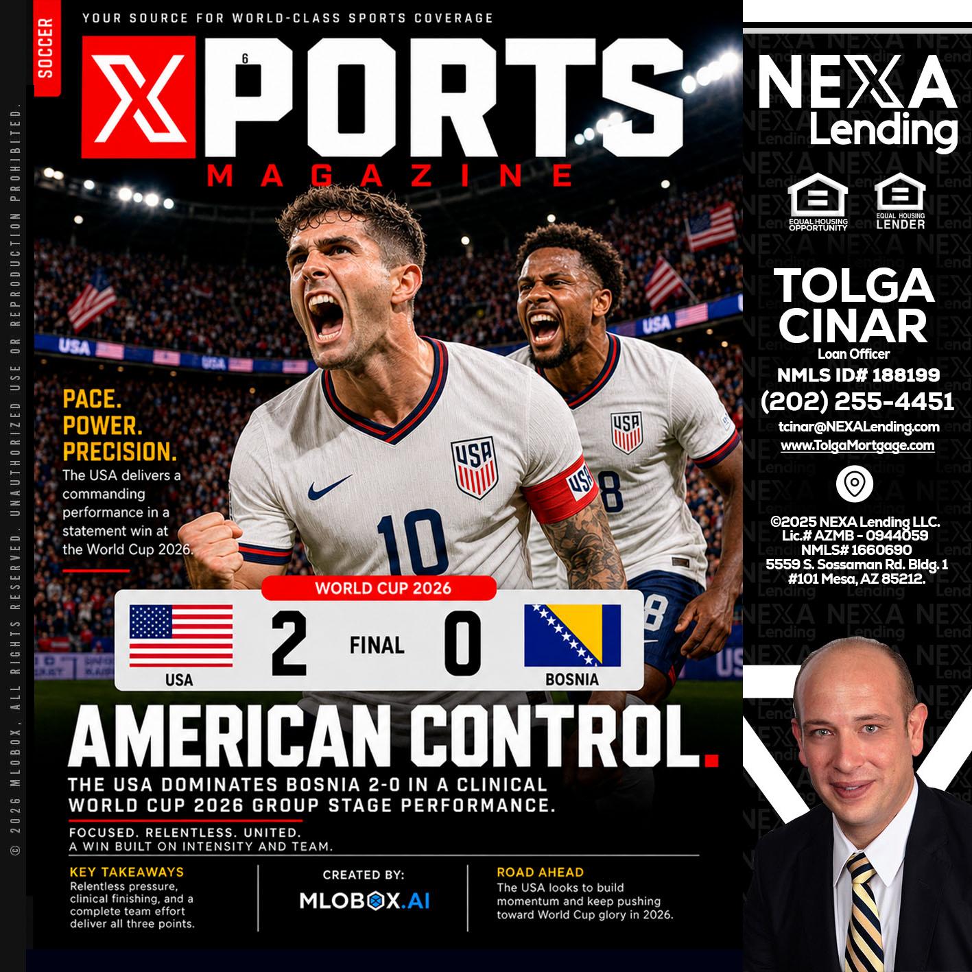 AMERICAN CONTROL - Tolga Cinar -Mortgage Loan Originator