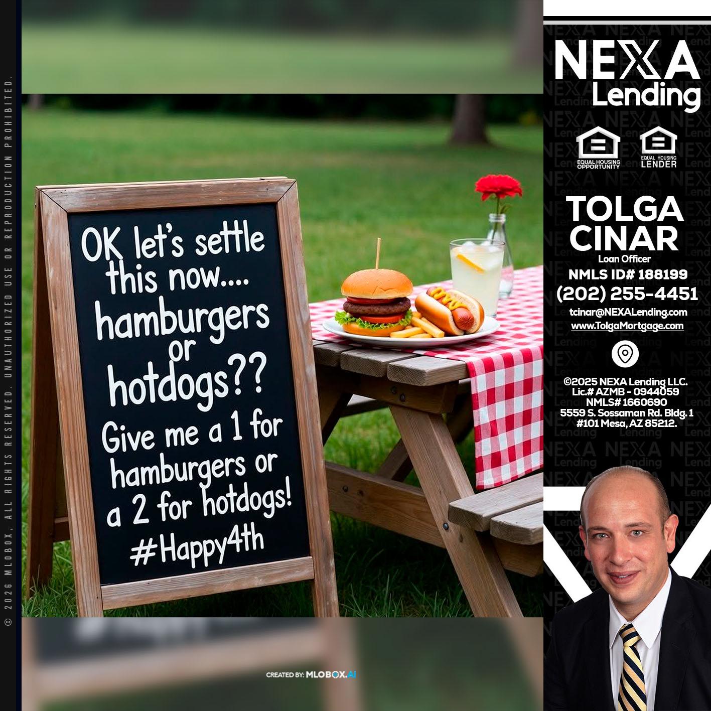 let settle this - Tolga Cinar -Mortgage Loan Originator
