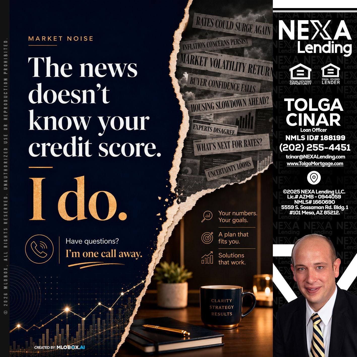 MARKET NOISE - Tolga Cinar -Mortgage Loan Originator