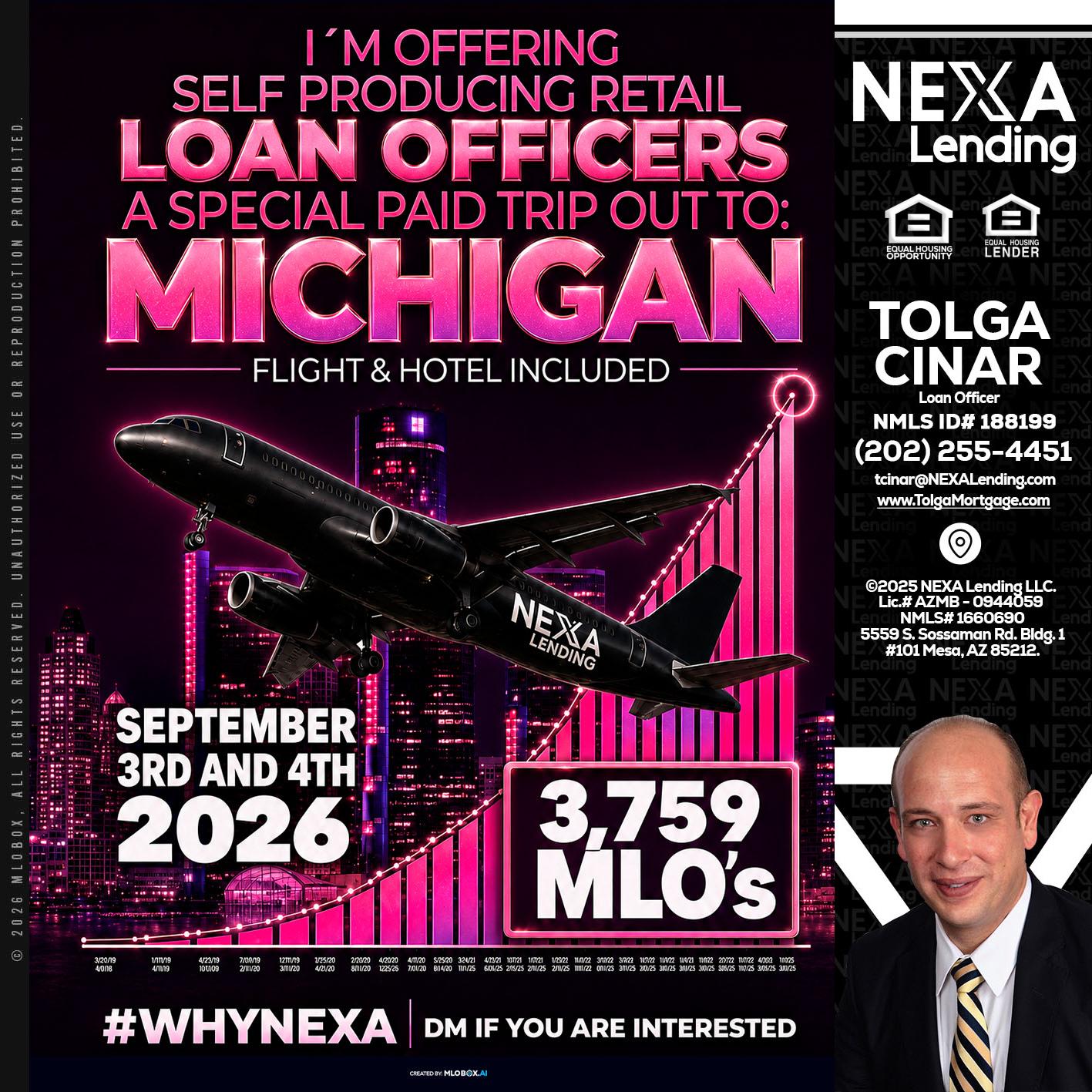 MICHIGAN TRIP - Tolga Cinar -Mortgage Loan Originator